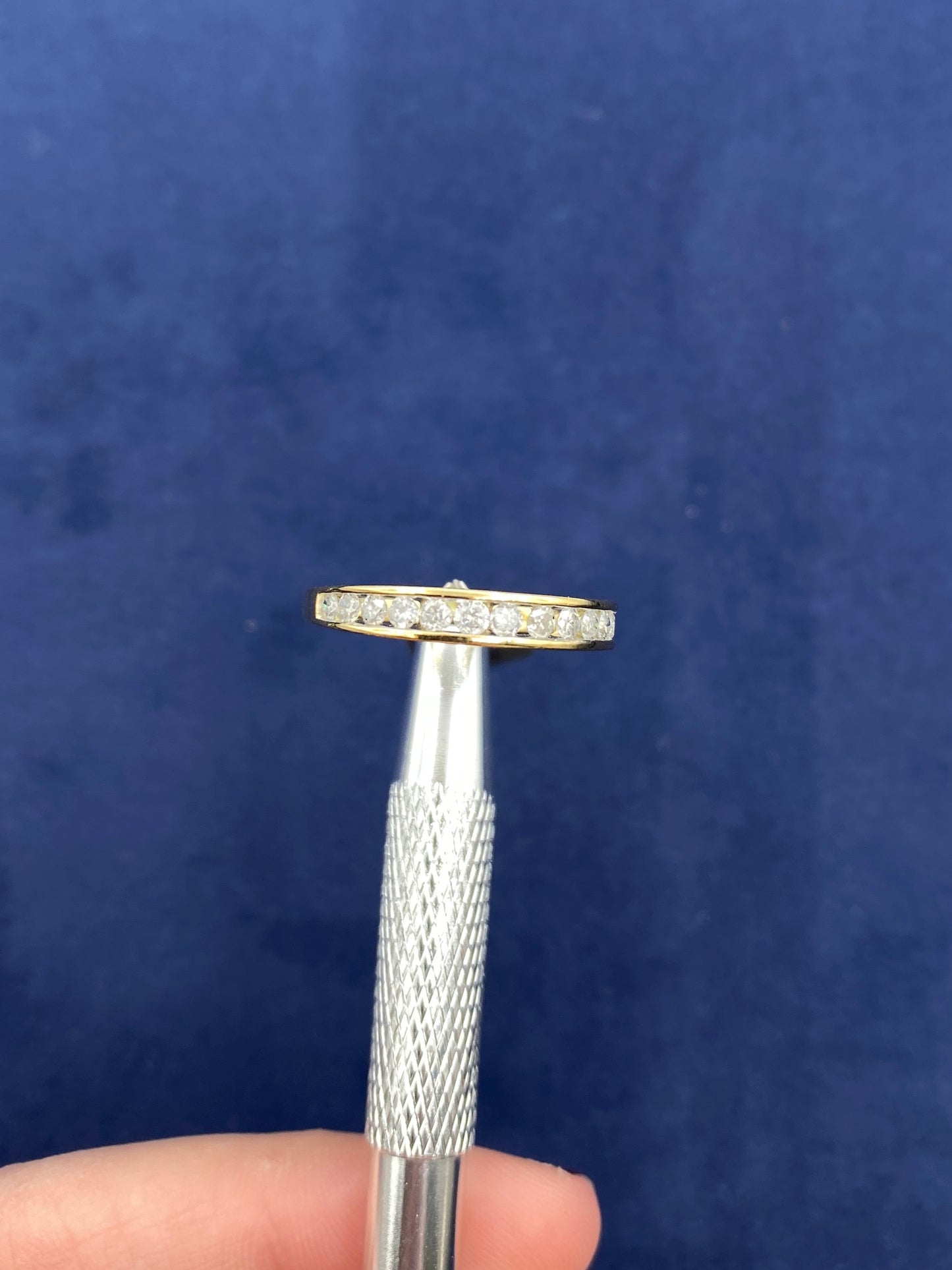 10k Half Diamond Ring Band 2.9mm