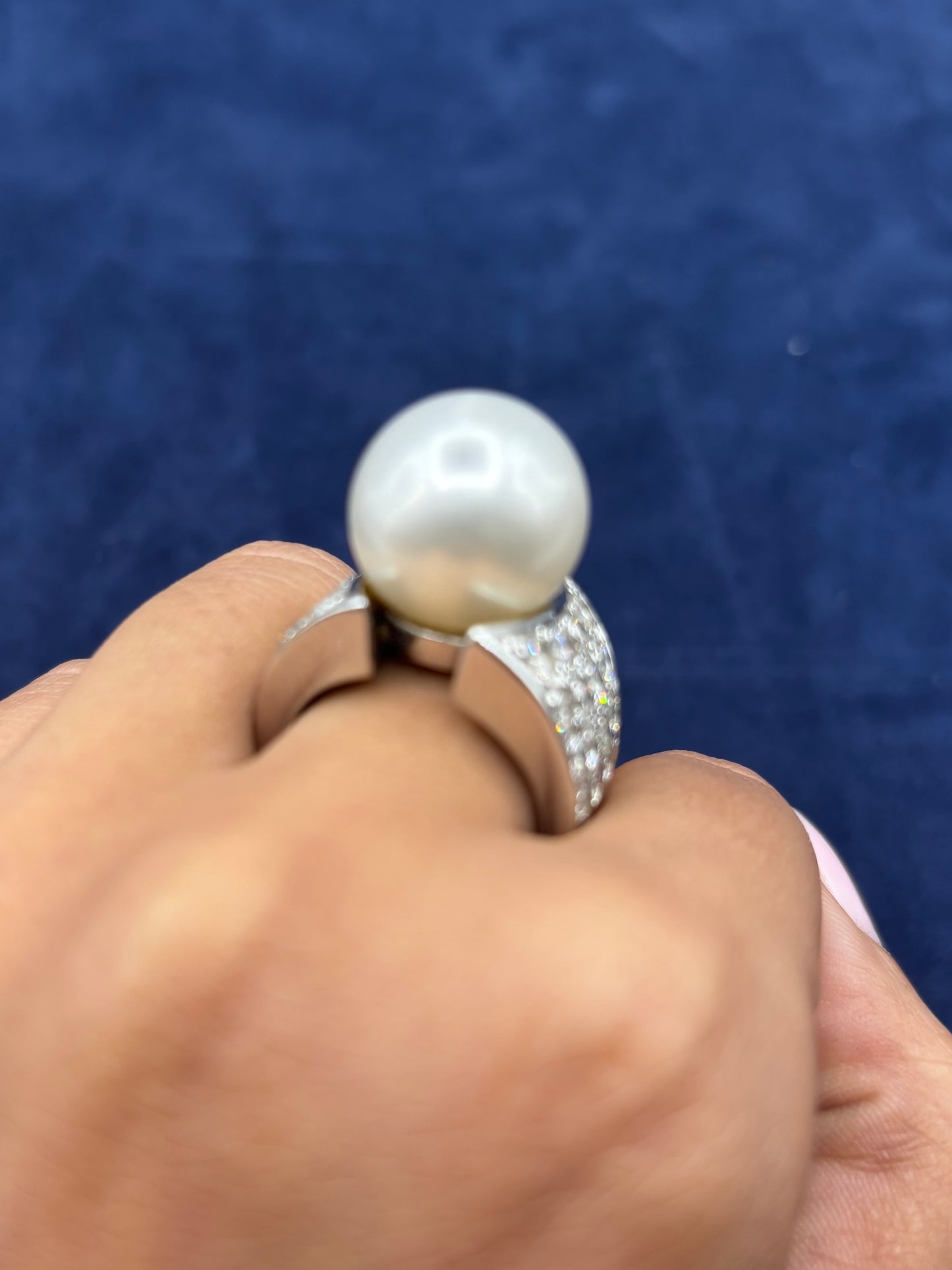 14k Chunky Pearl Ring