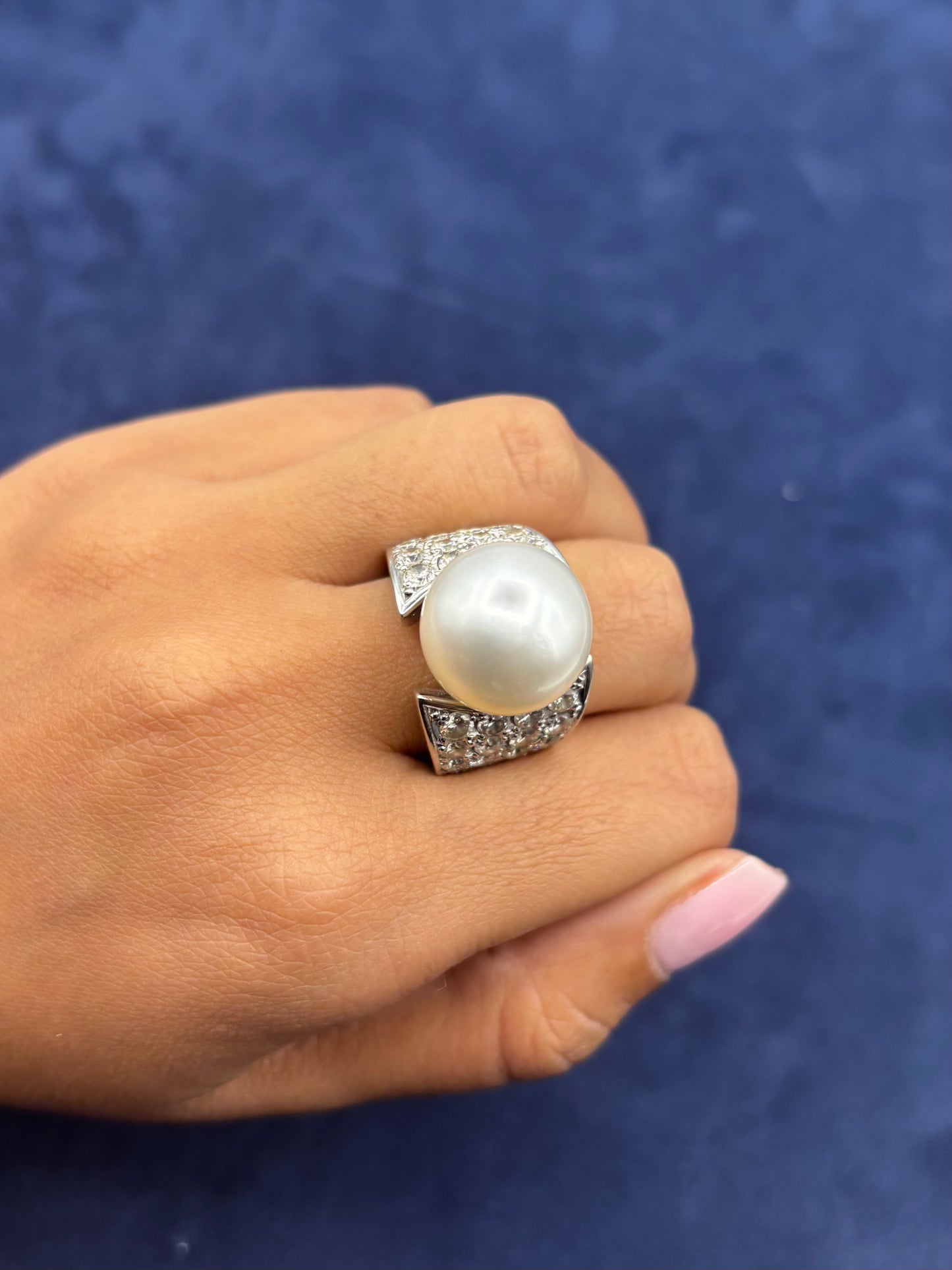 14k Chunky Pearl Ring