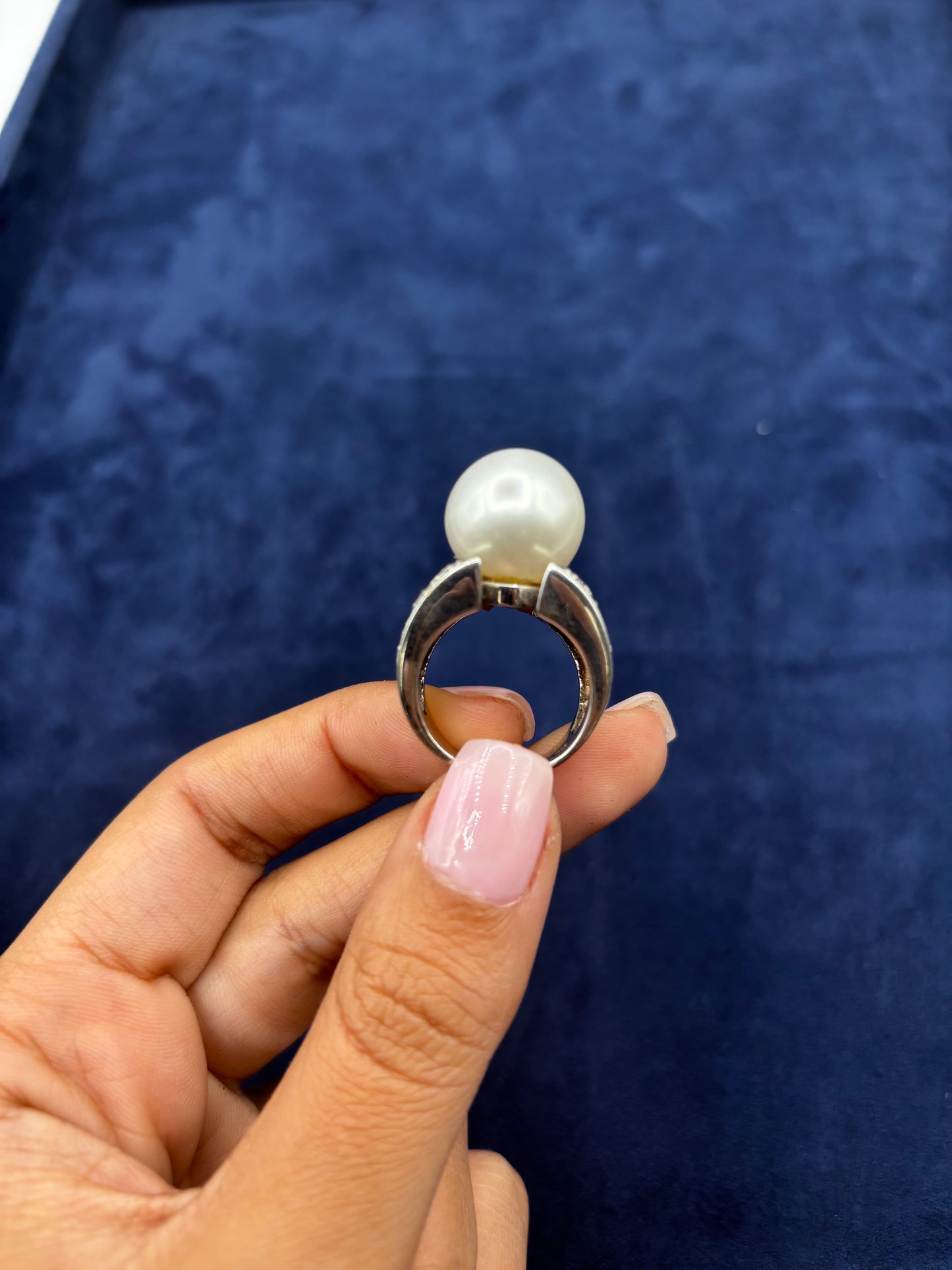 14k Chunky Pearl Ring