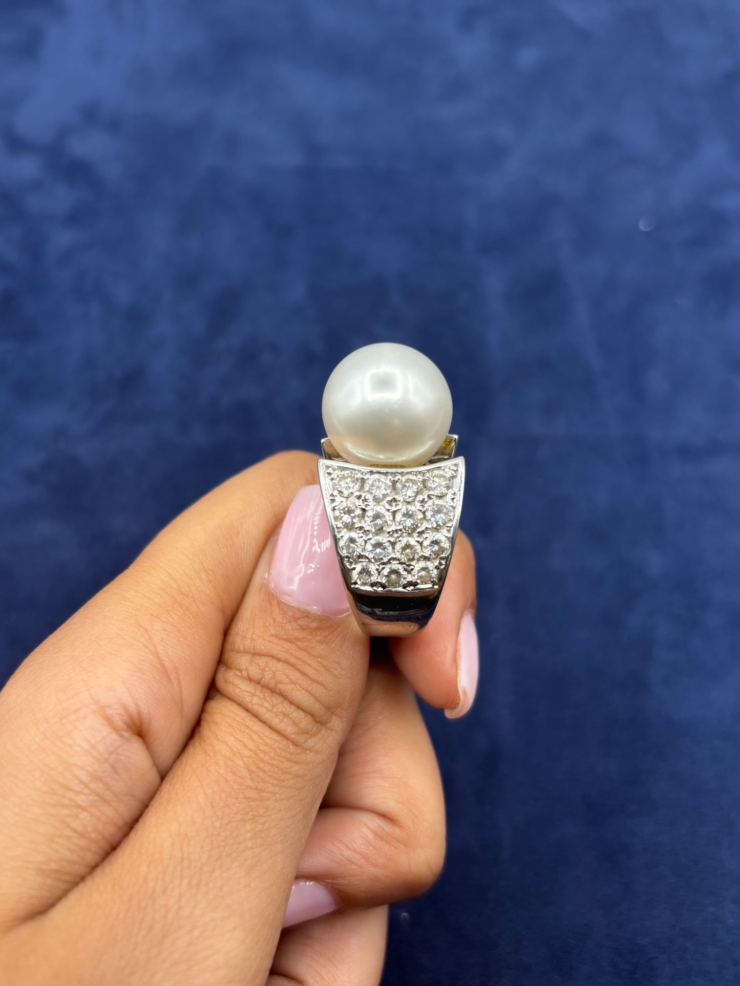 14k Chunky Pearl Ring
