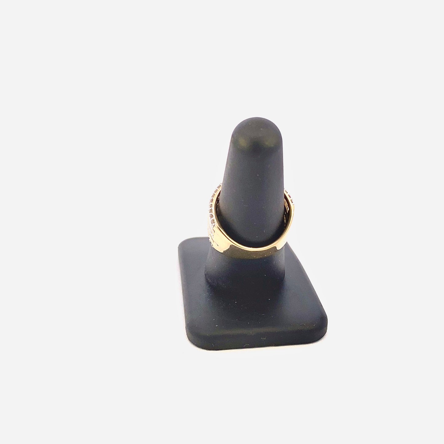 14K Double Row Baguette Layer Ring