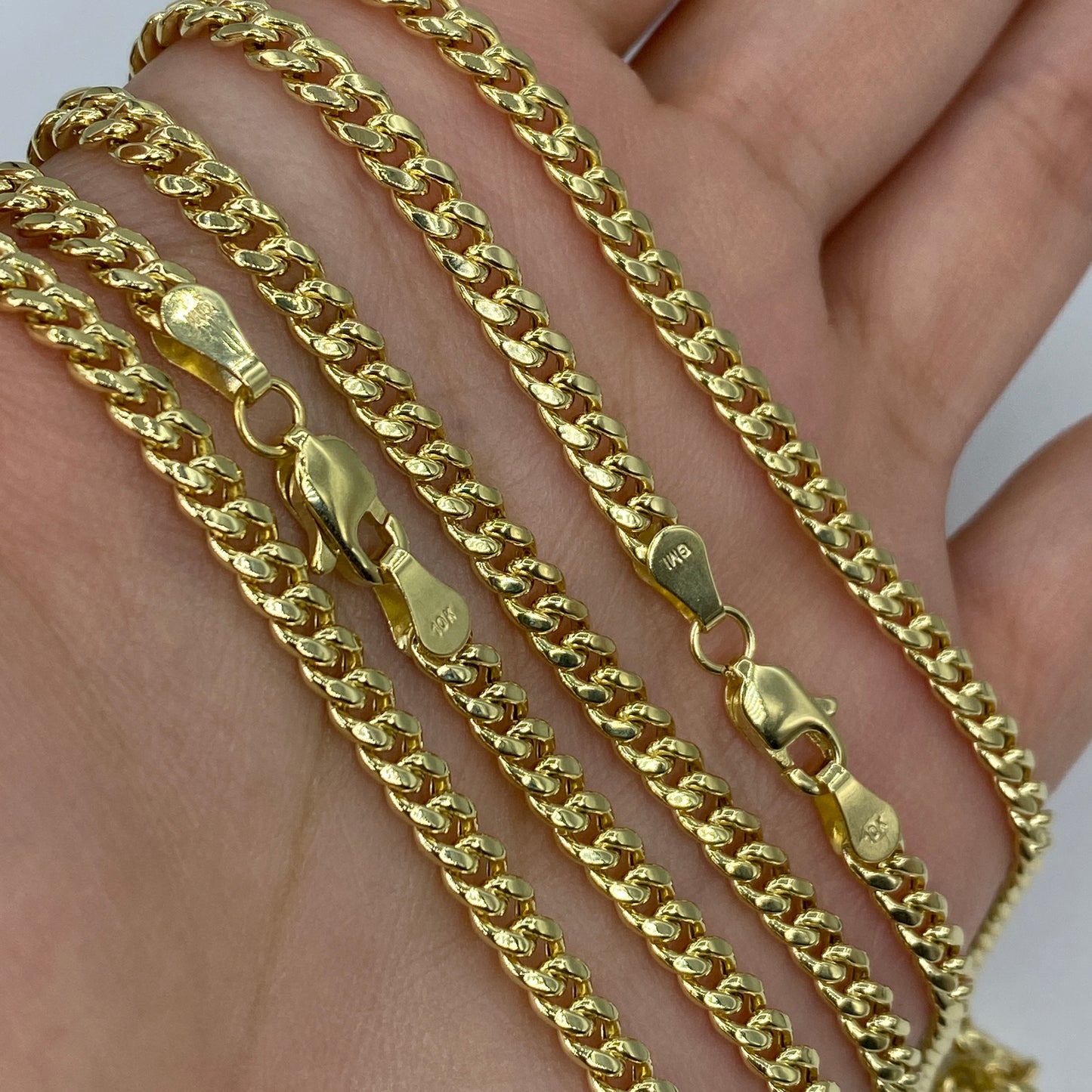 10K 4.5MM Miami Cuban Link Chain 16-24"