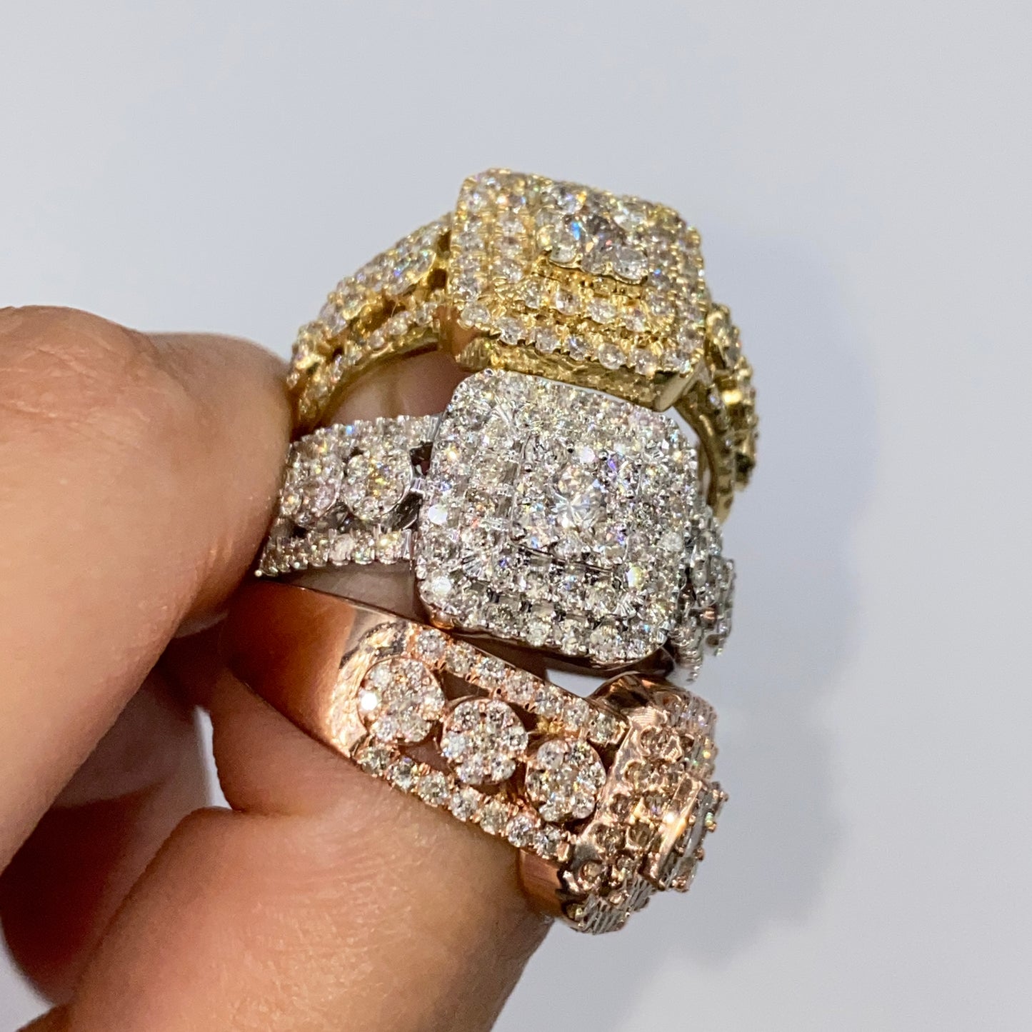 10K Luke Square Diamond Ring