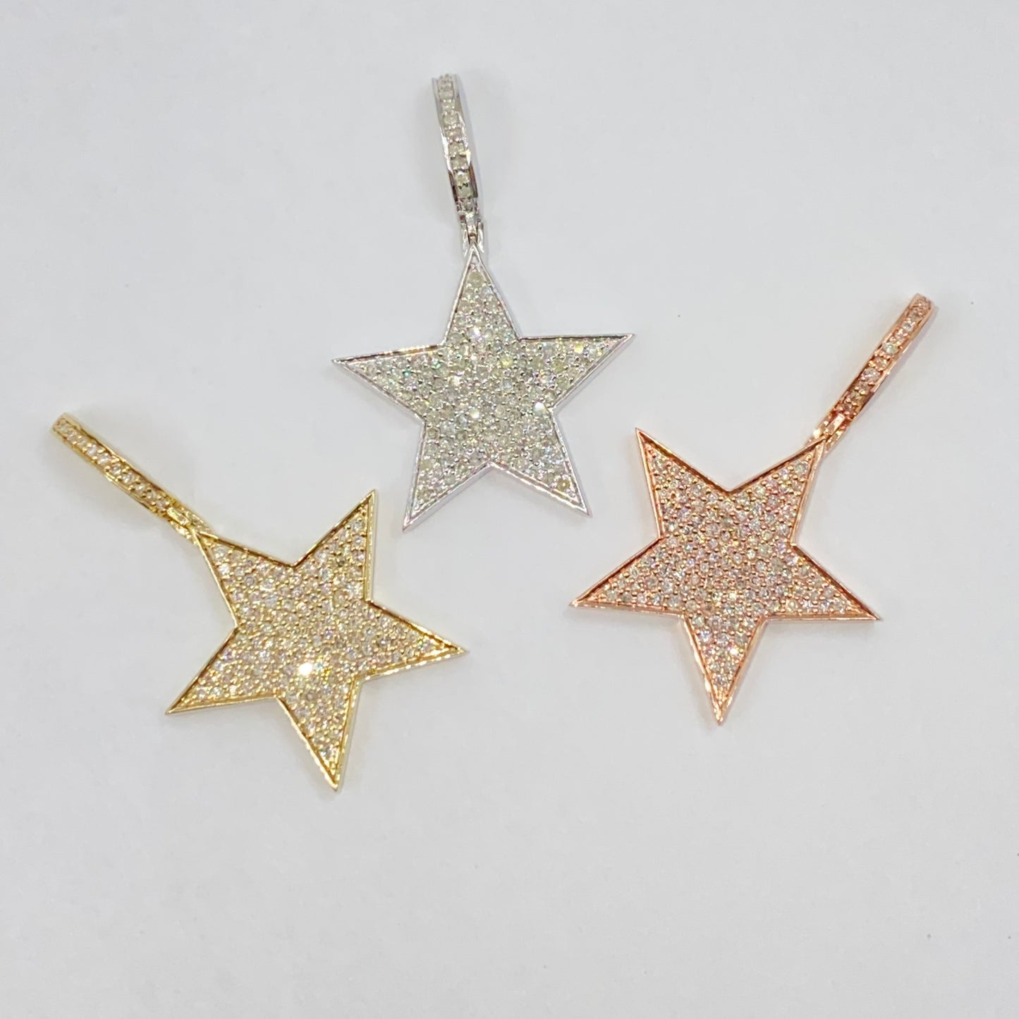 14K World Star Diamond Pendant