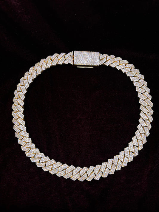 14K 20MM Iced Out Miami Cuban Link