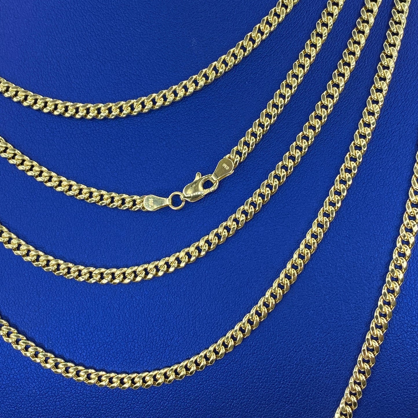 10K 4MM Miami Cuban Link Chain 16-26”