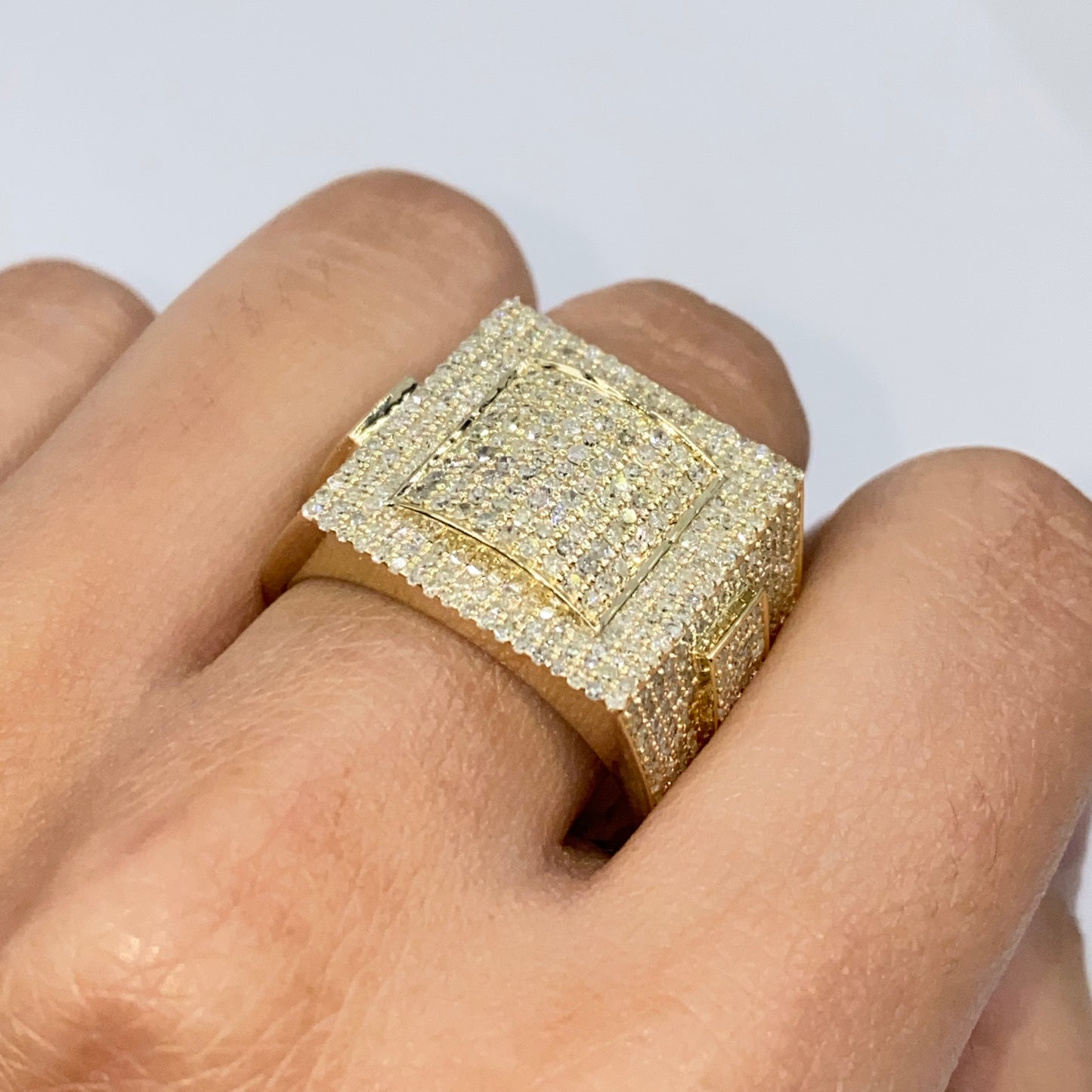 10K 17.9M Pave Diamond Ring