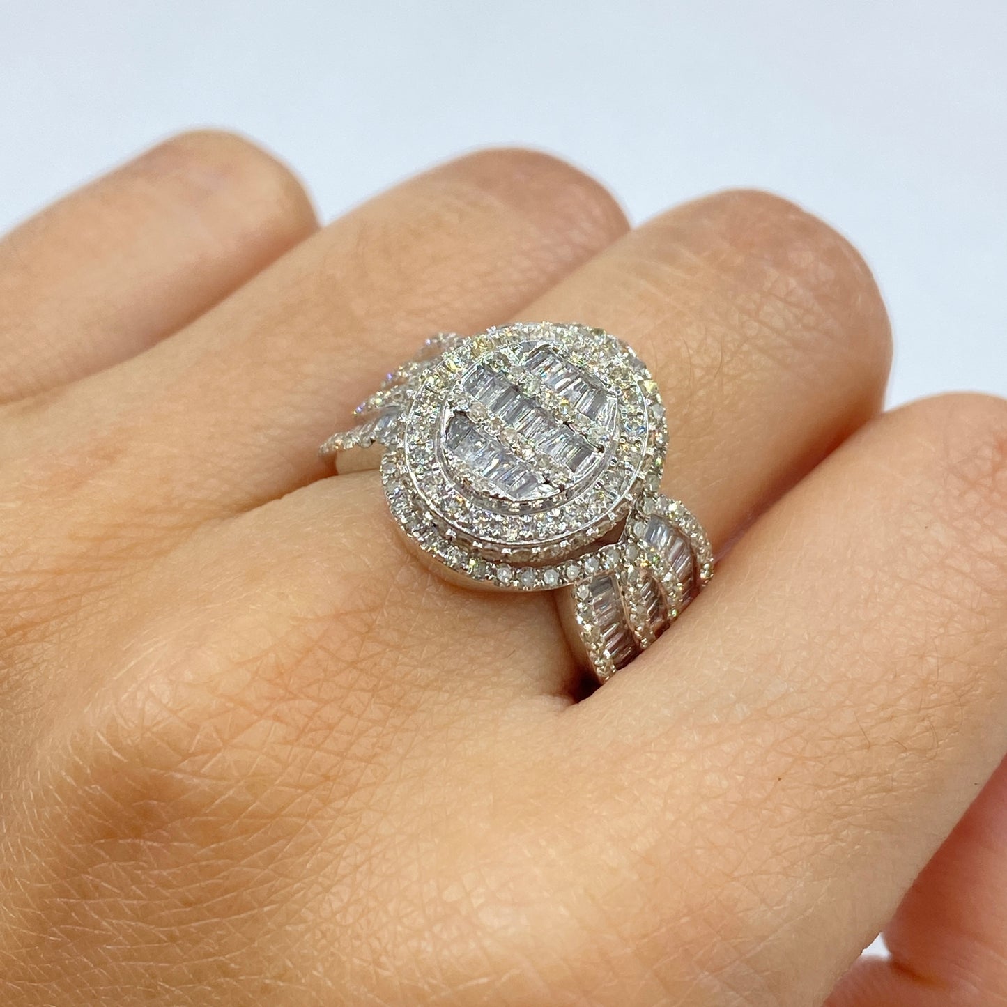 14K Championship Diamond Baguette Ring