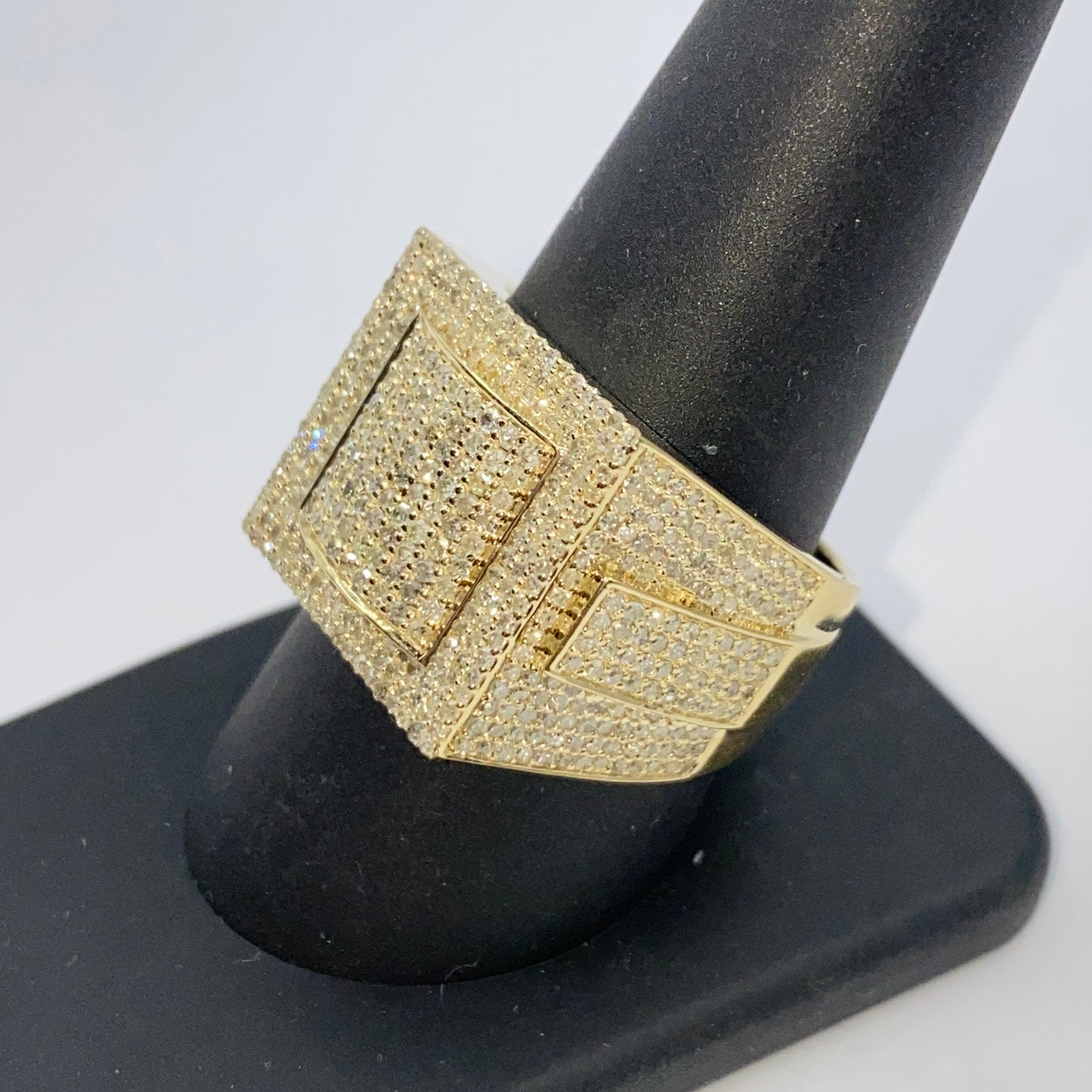 10K 17.9M Pave Diamond Ring