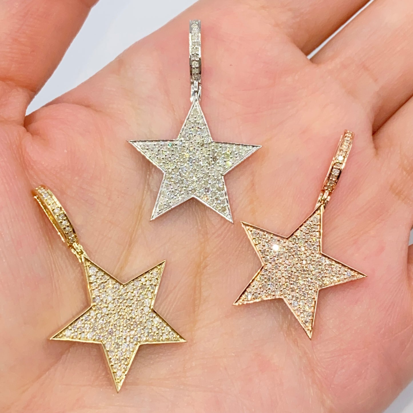 14K World Star Diamond Pendant