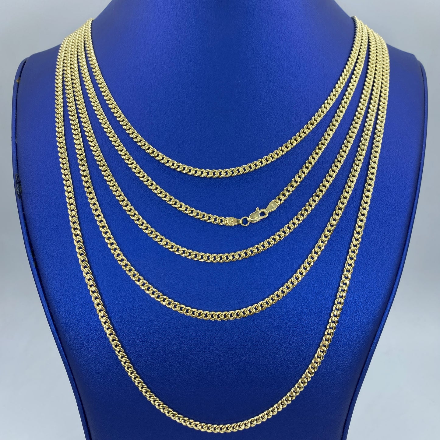 10K 4MM Miami Cuban Link Chain 16-26”