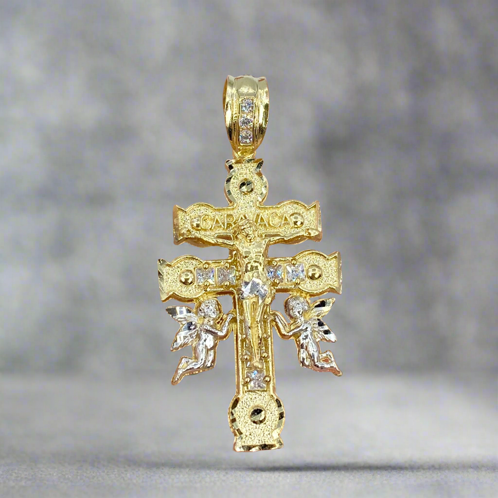 10K Caravaca Cross Pendant