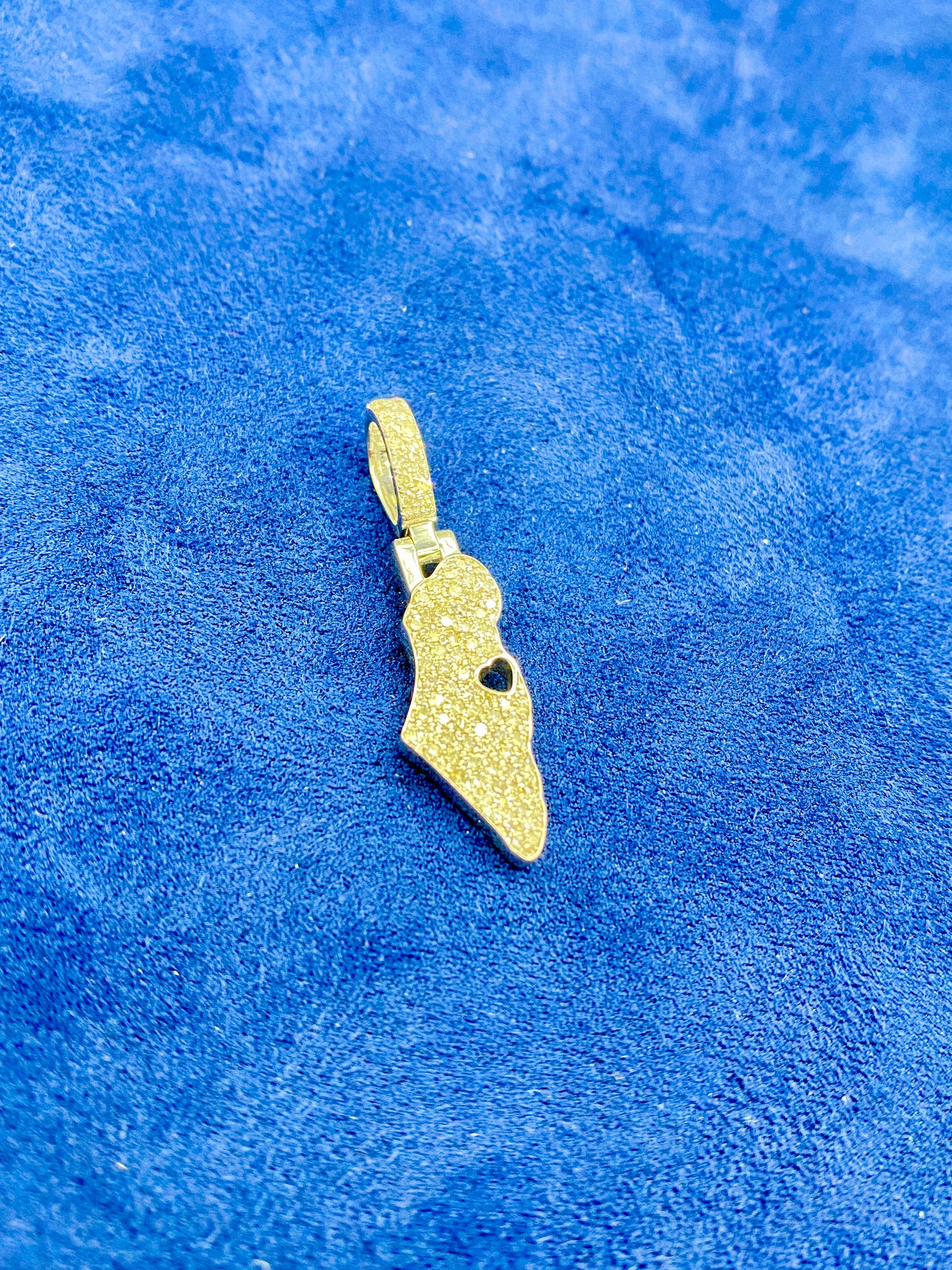 14K Israel Diamond Pendant