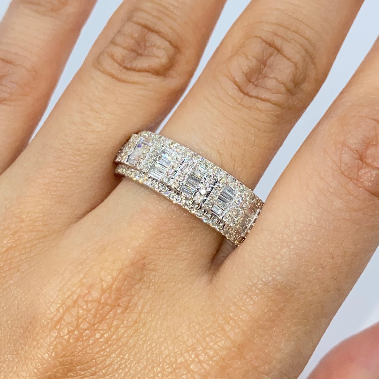 14K Succession Diamond Baguette Ring