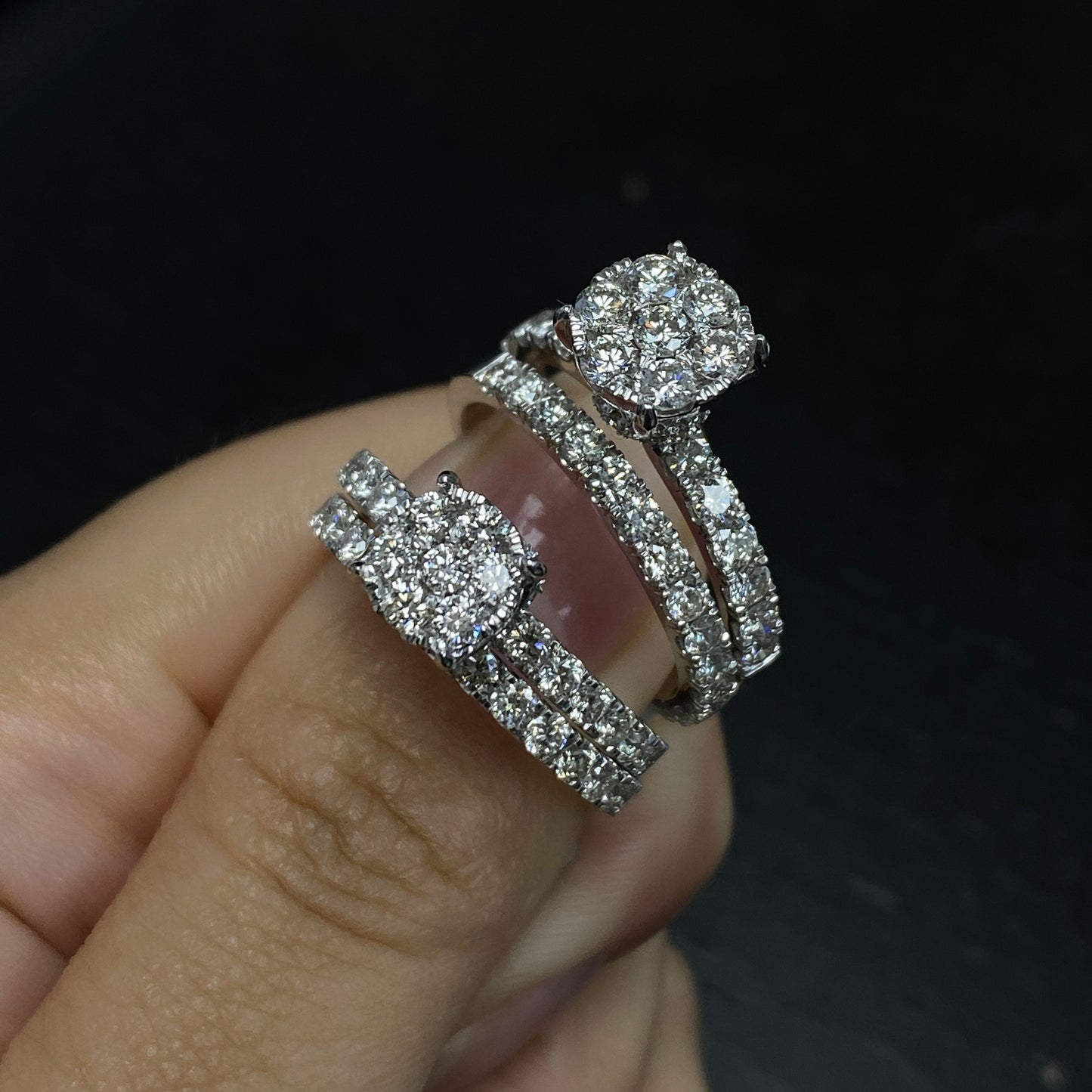14K Barbie Circle Diamond Engagement Ring