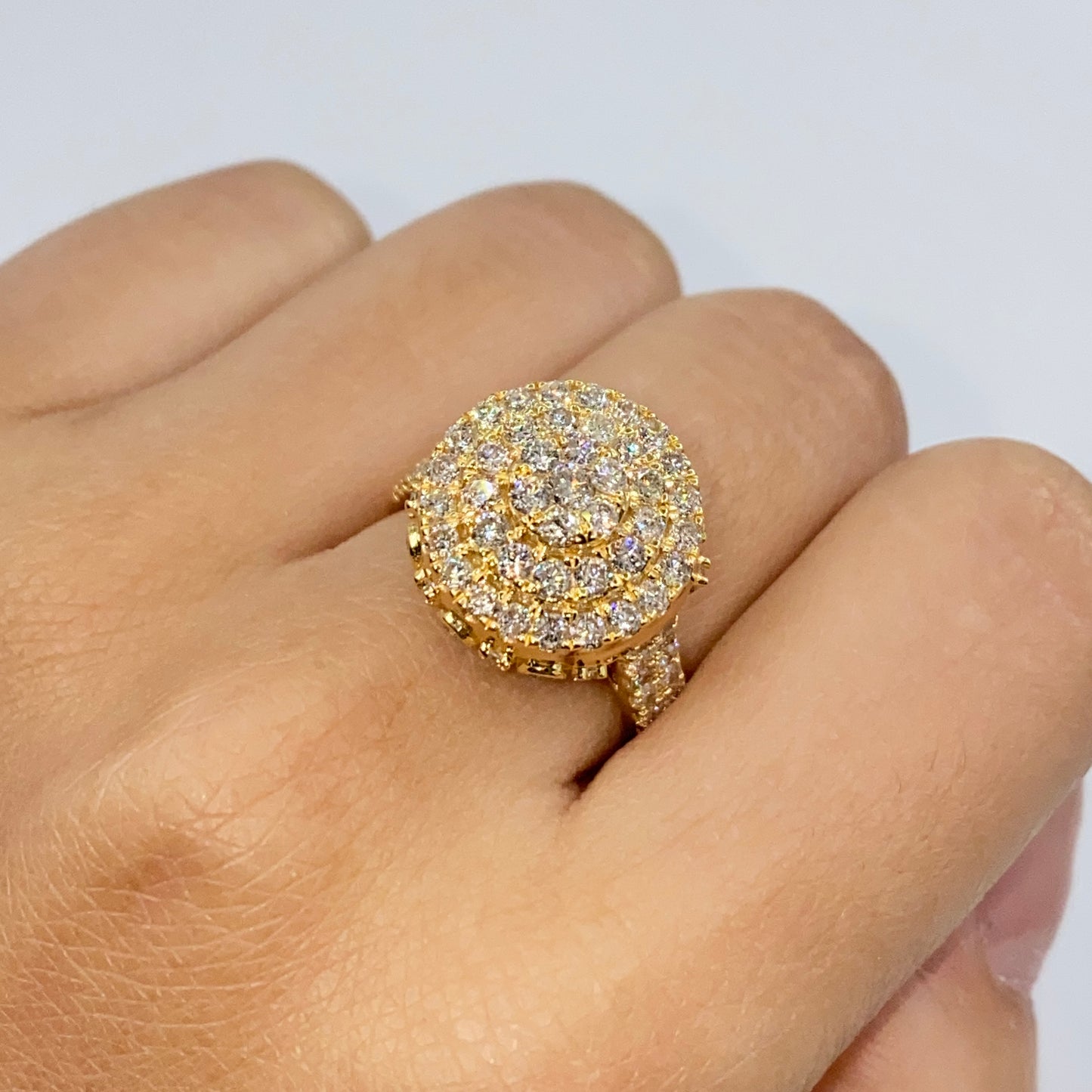 14K Heritage Cake Diamond Ring