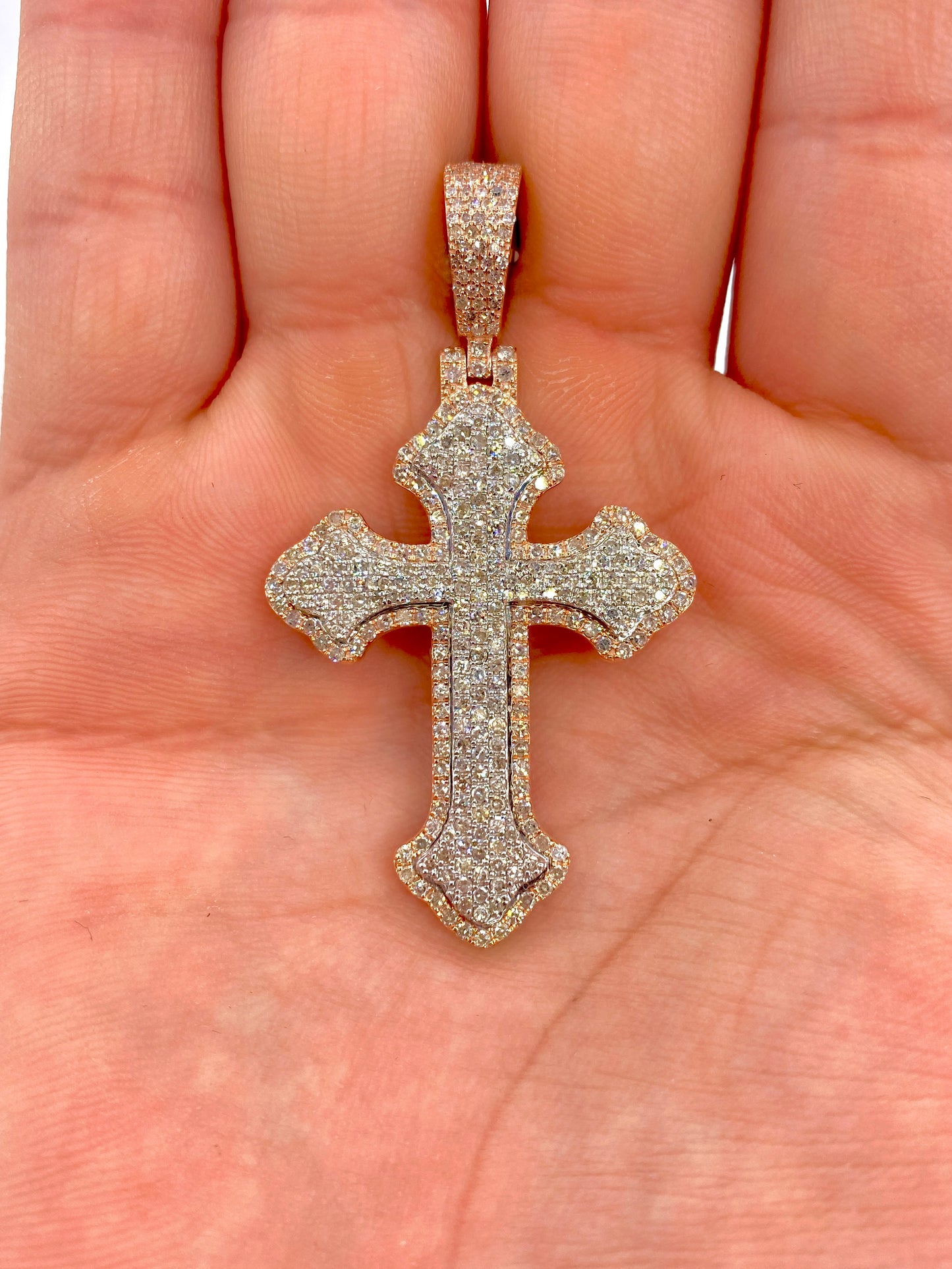 10K Fancy Cross Pendant