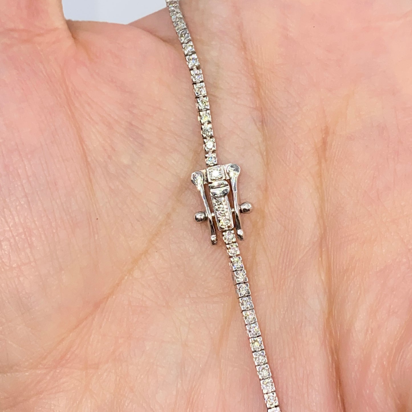 14K 2MM Diamond Tennis Bracelet 7"