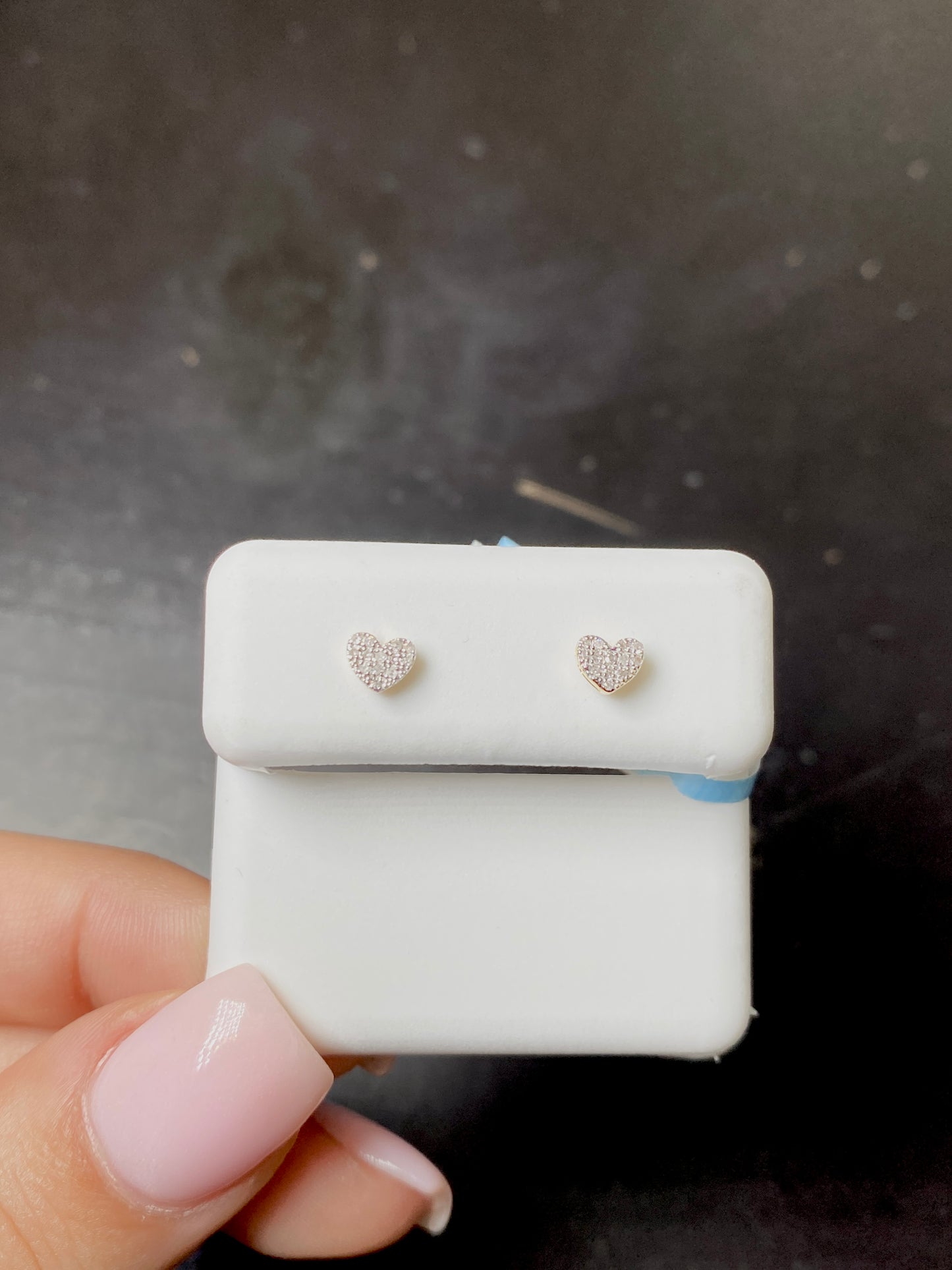 10K Festive Heart Earrings