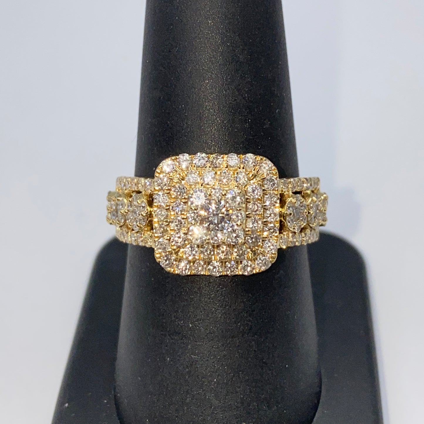 10K Luke Square Diamond Ring