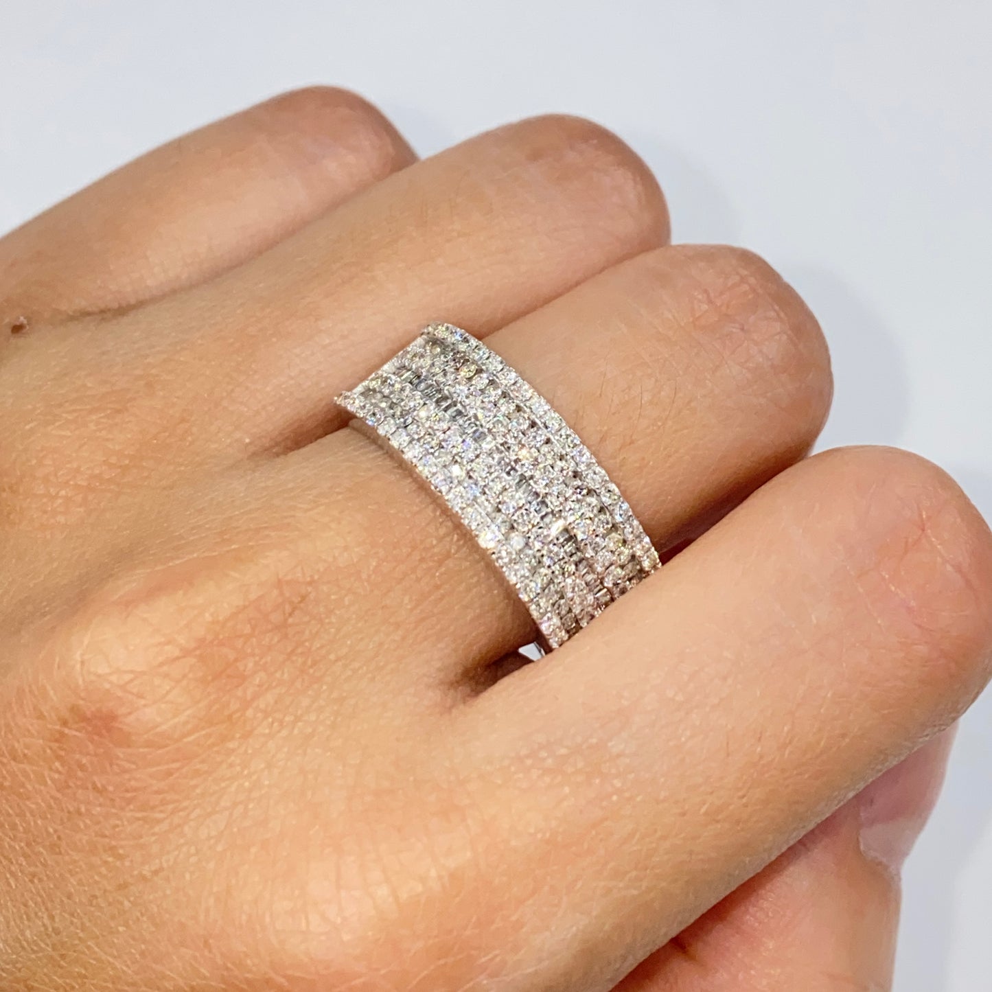 14K Courage Diamond Baguette Stack Ring