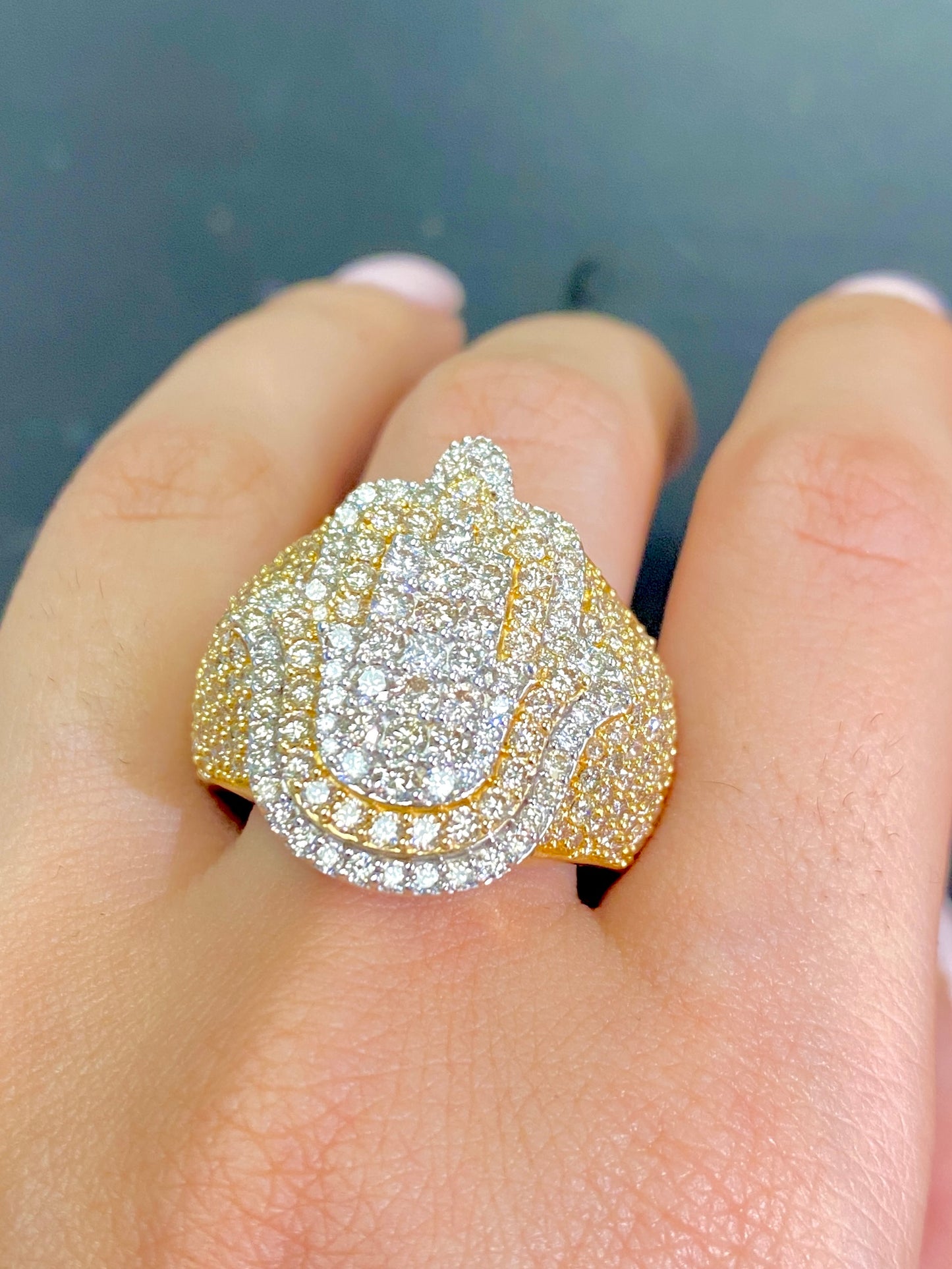 14K Hamsa Ring