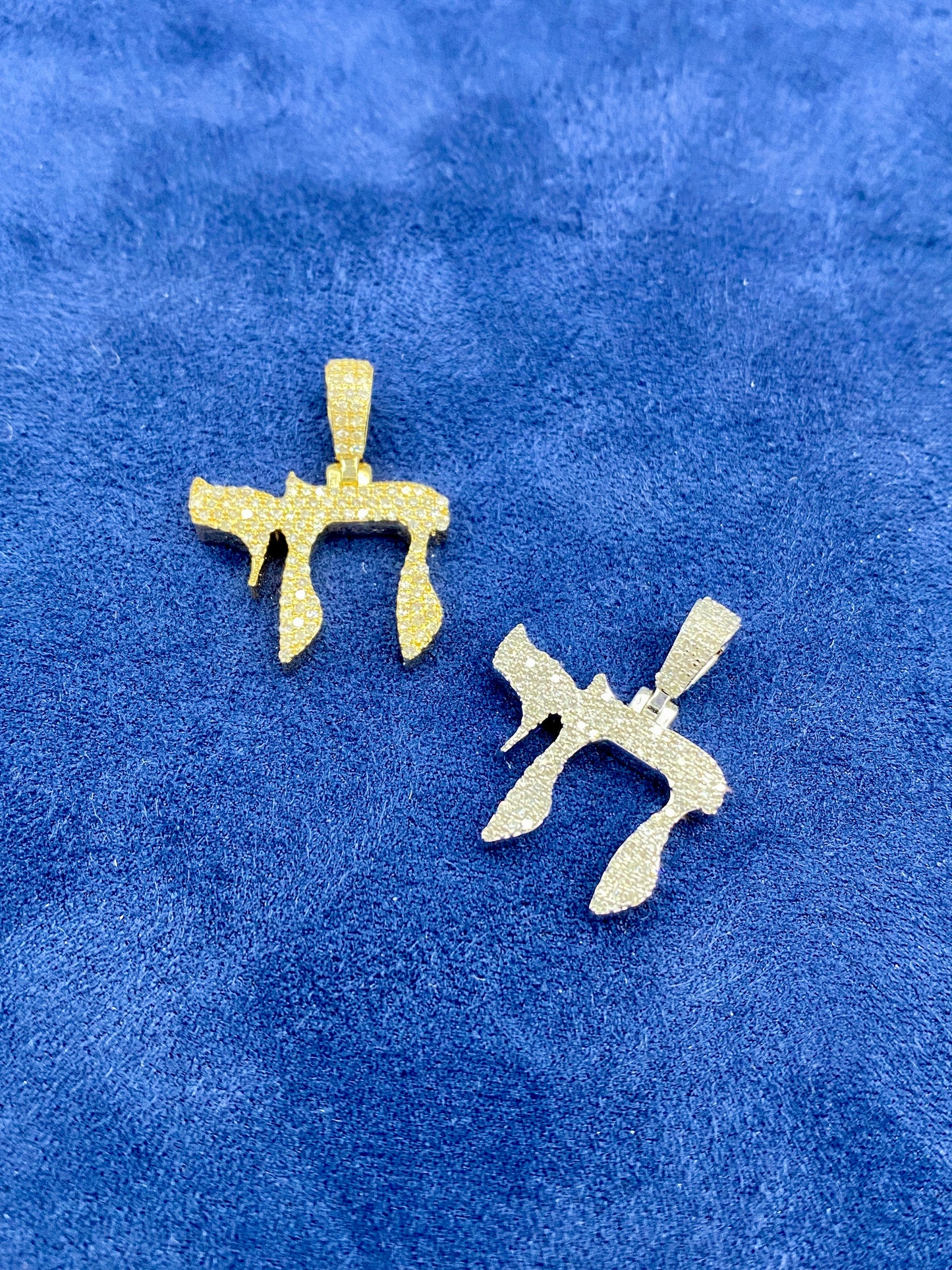 14K Chai Diamond Pendant