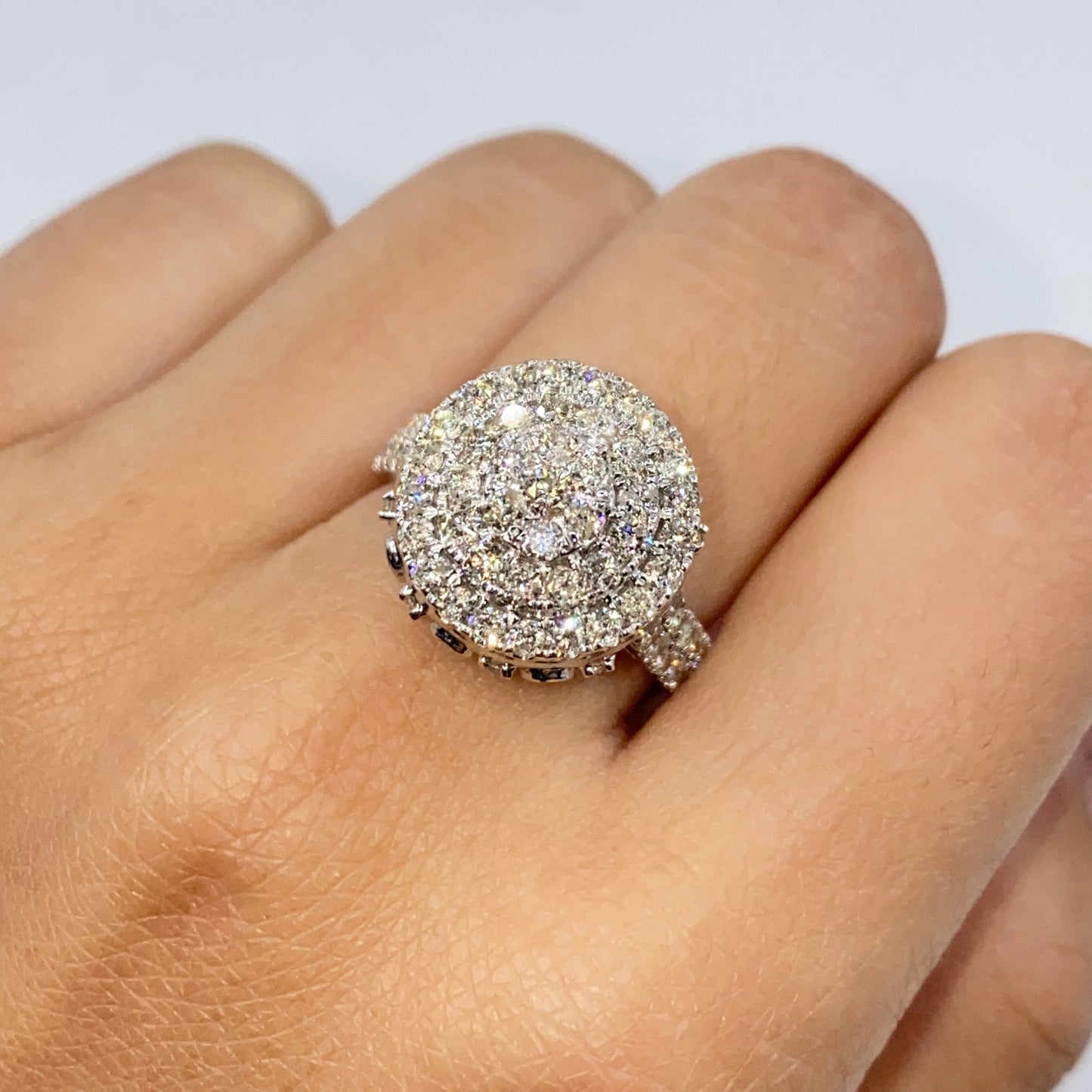 14K Heritage Cake Diamond Ring