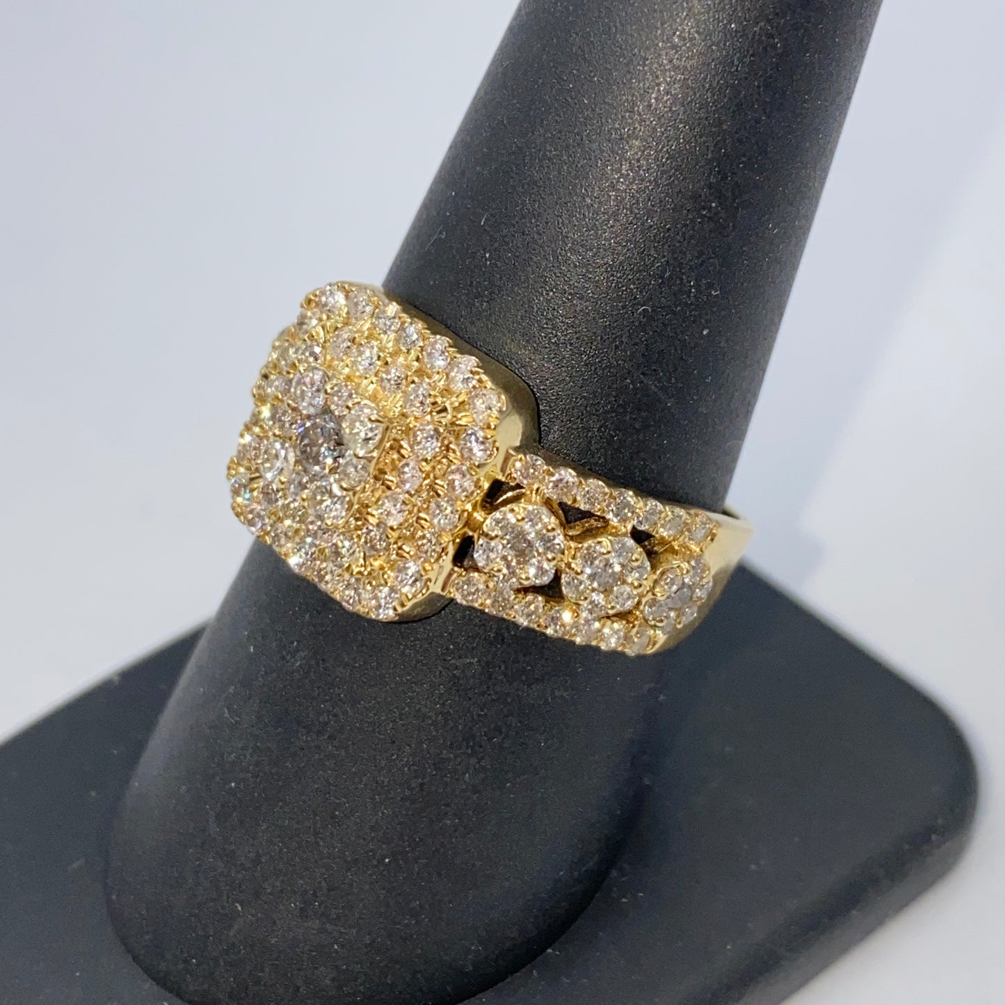 10K Luke Square Diamond Ring