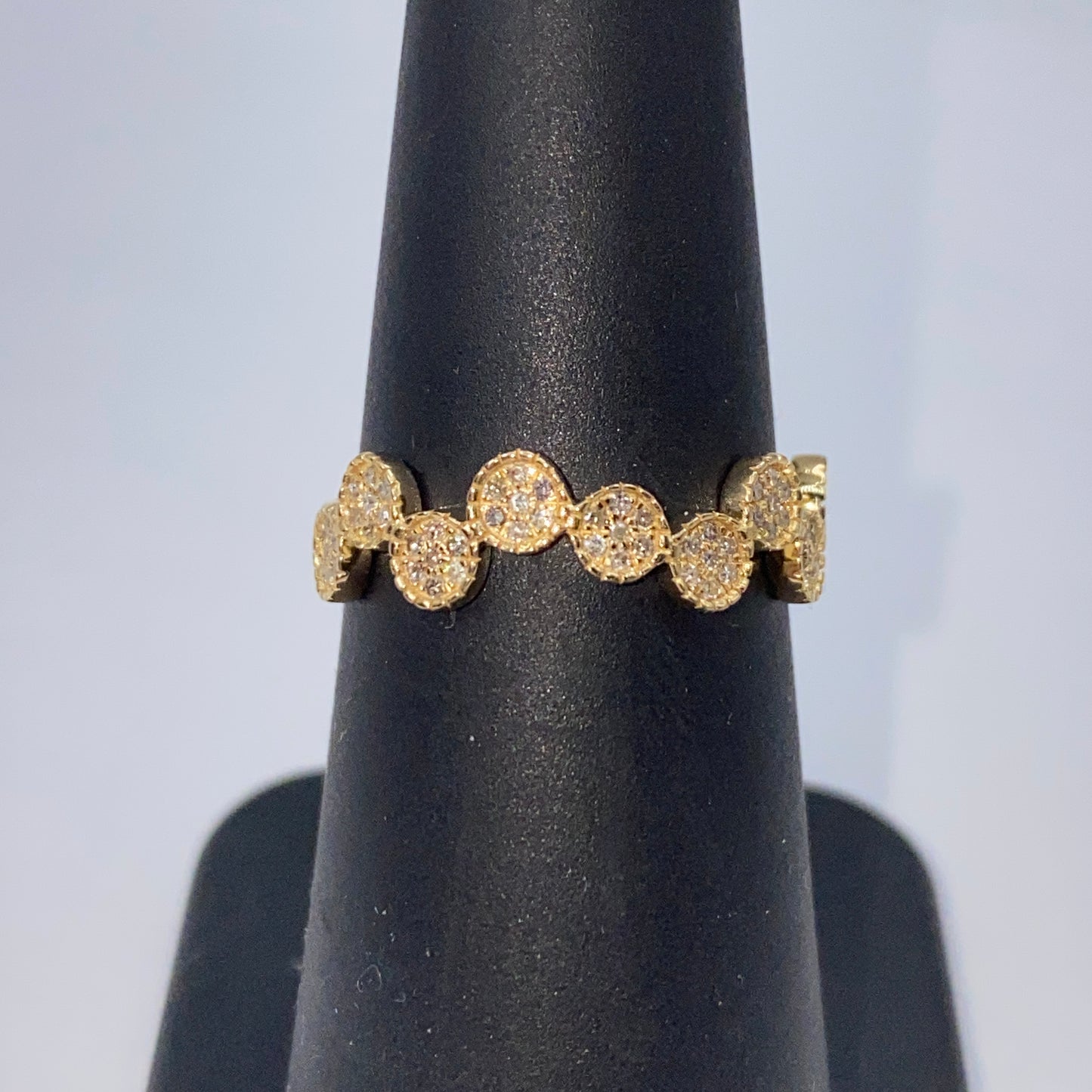 14K Bubble Diamond Ring