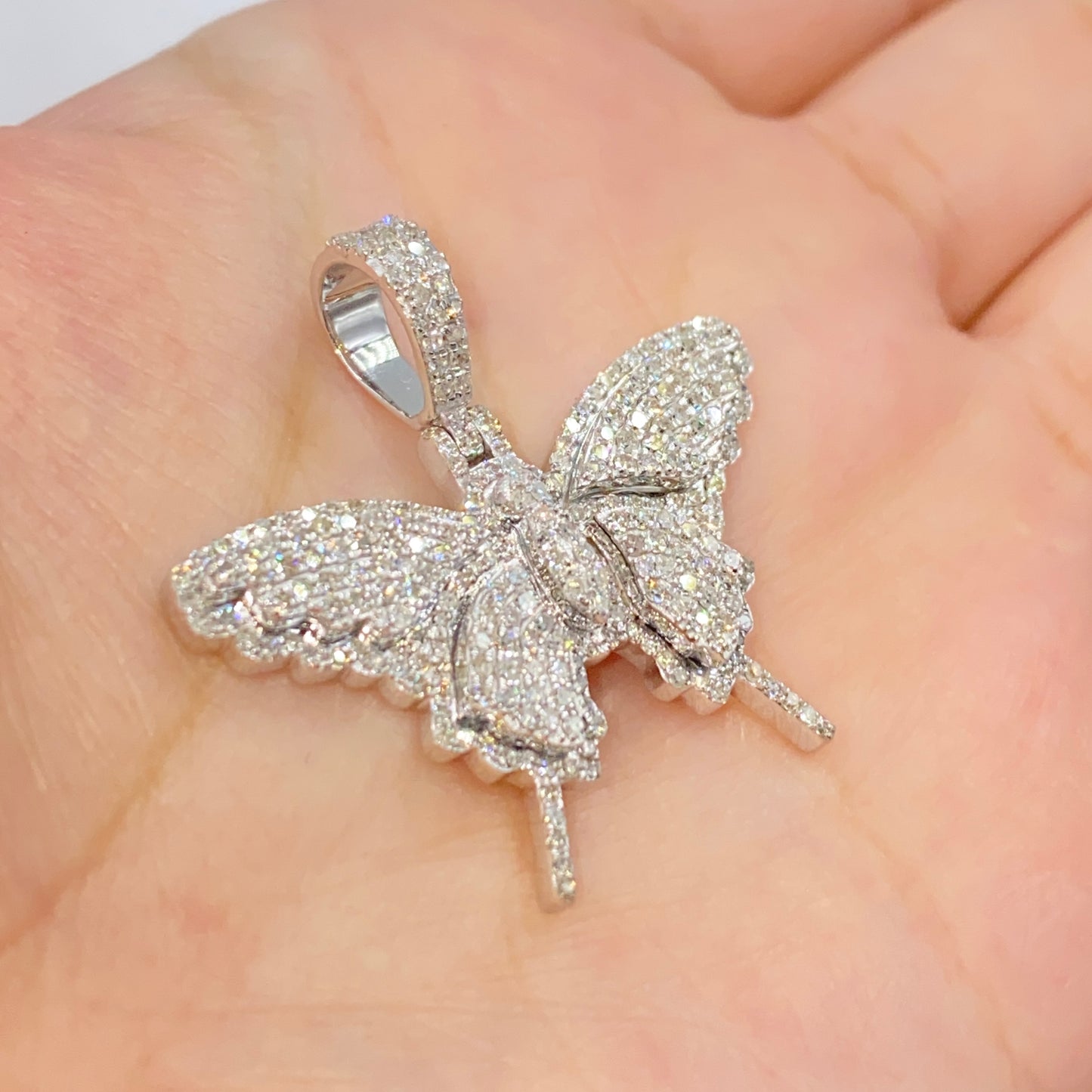 14K Kali Butterfly Diamond Pendant