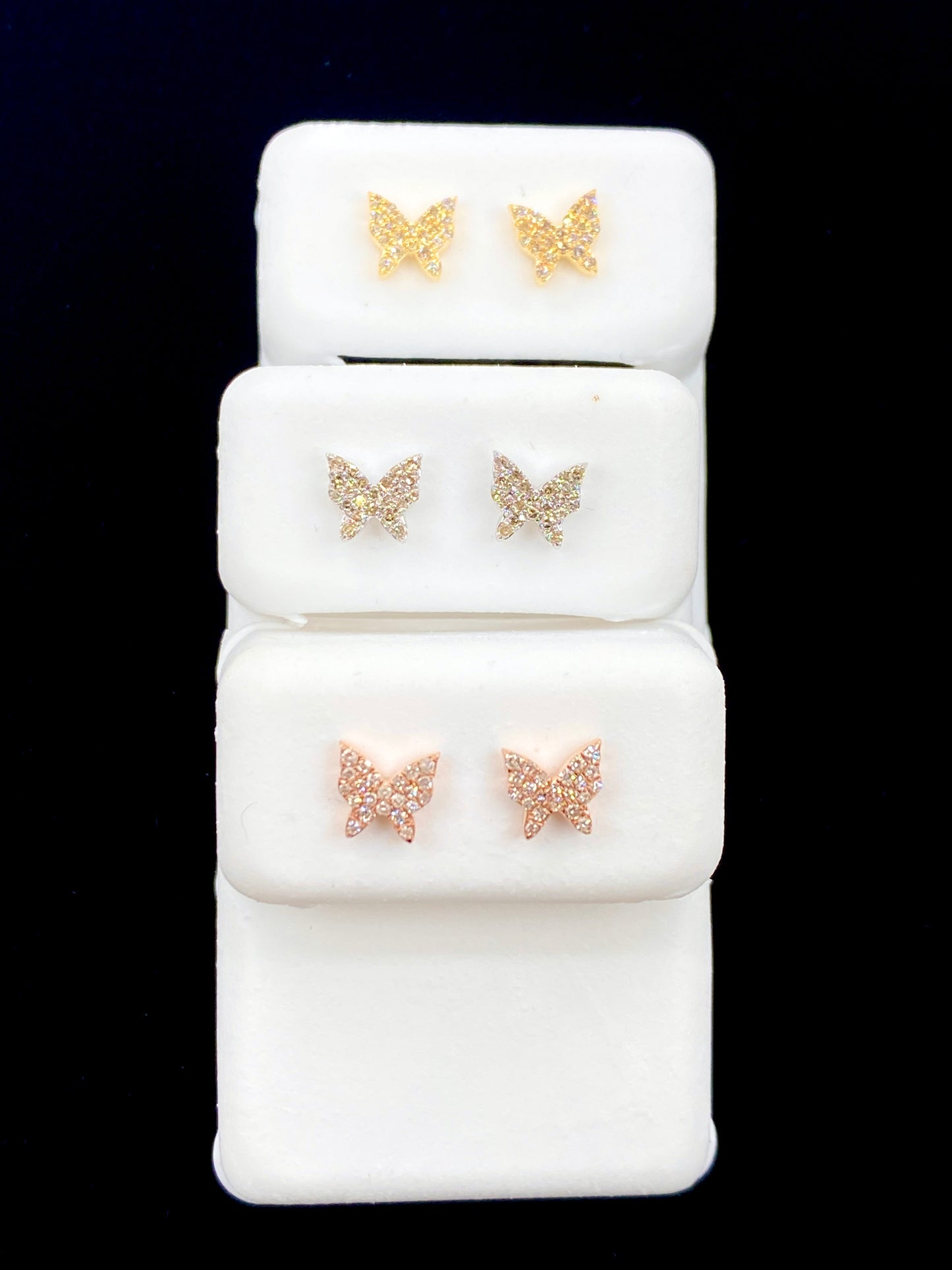 10K Butterfly Earrings