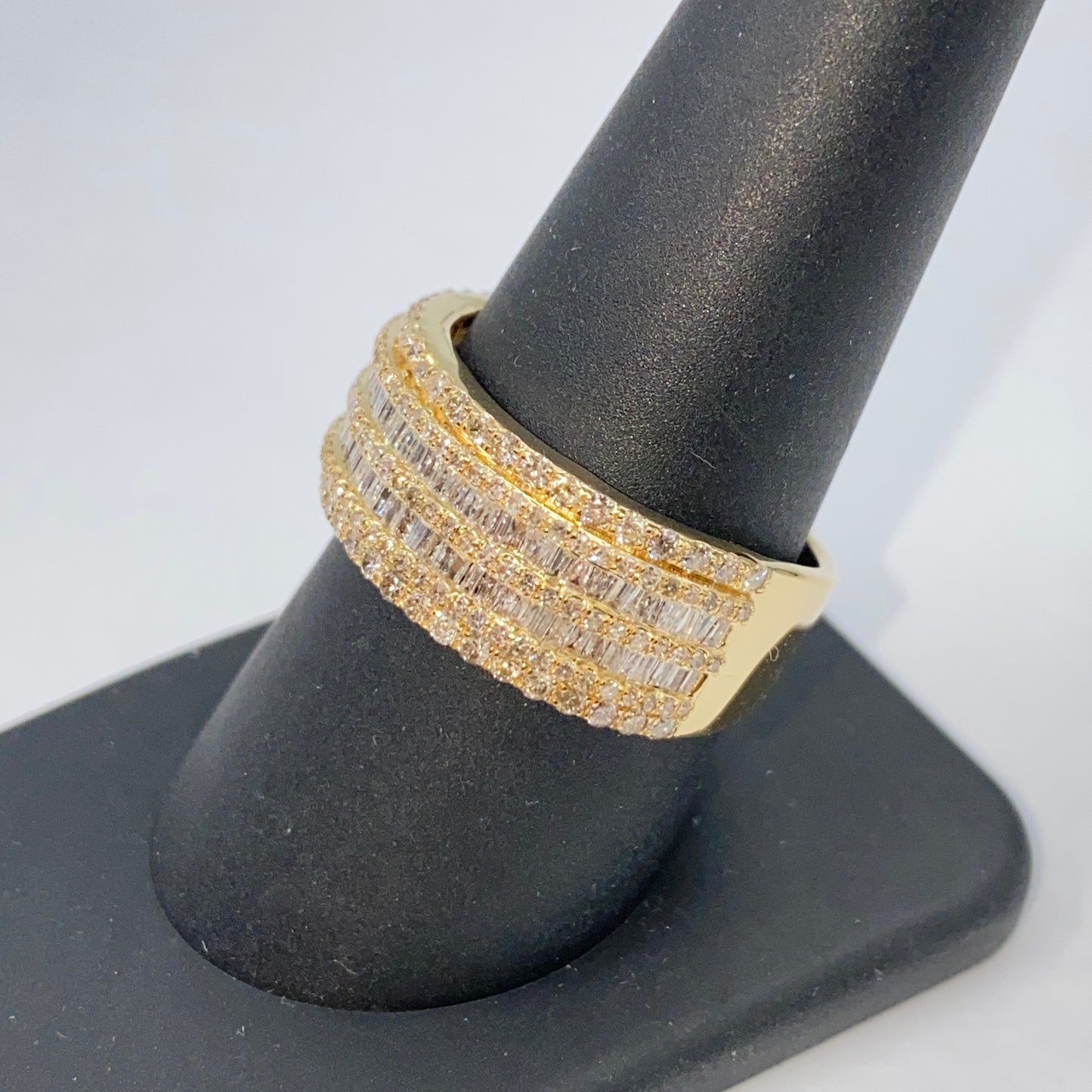 14K Hercules Diamond Baguette Ring