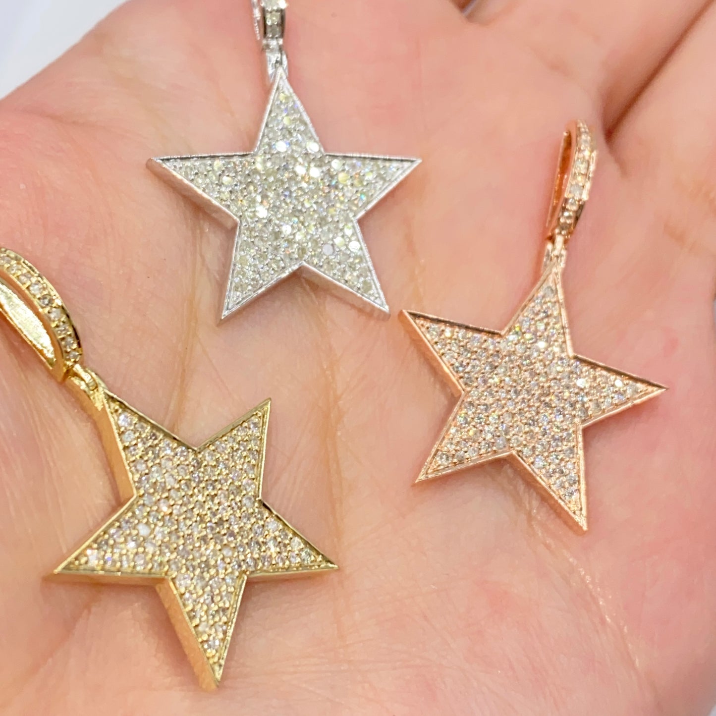 14K World Star Diamond Pendant