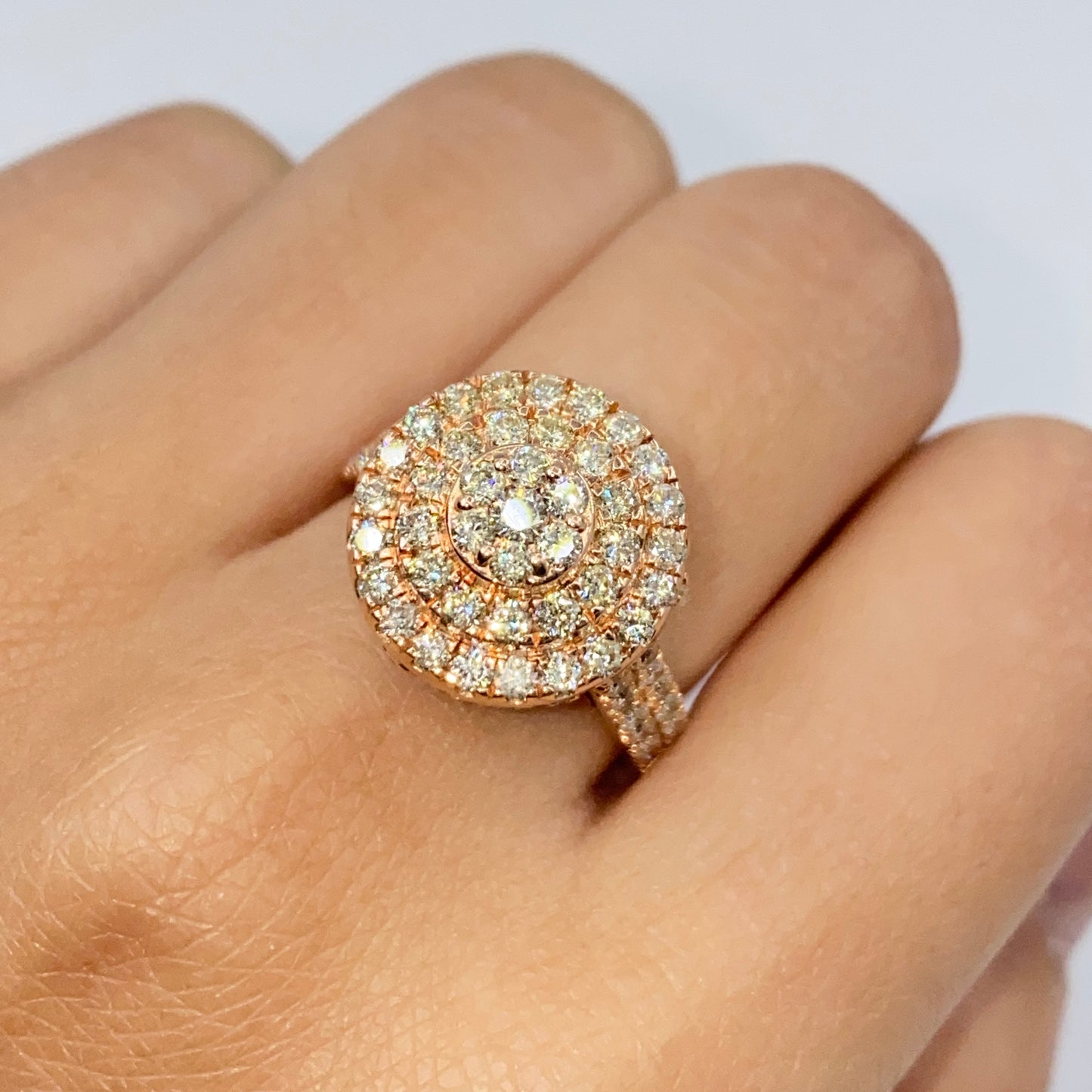 14K Heritage Cake Diamond Ring