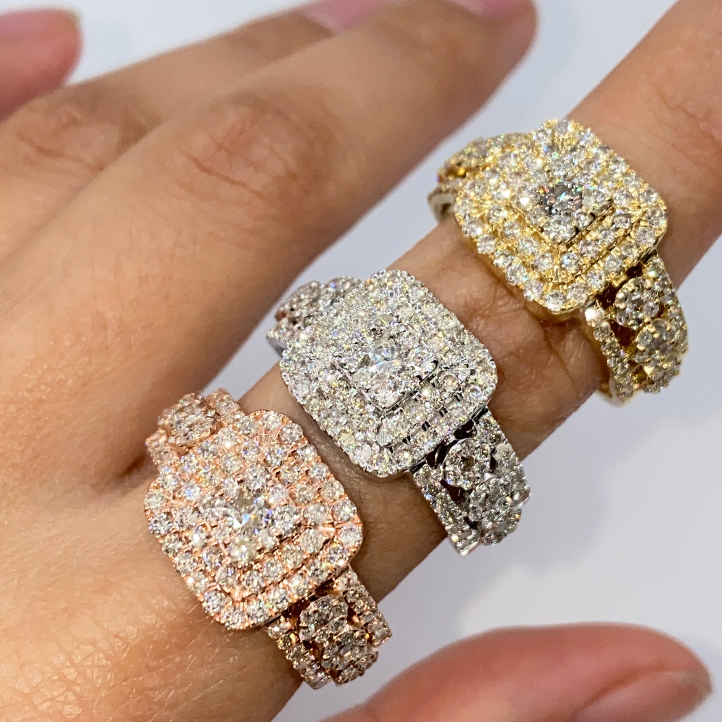 10K Luke Square Diamond Ring