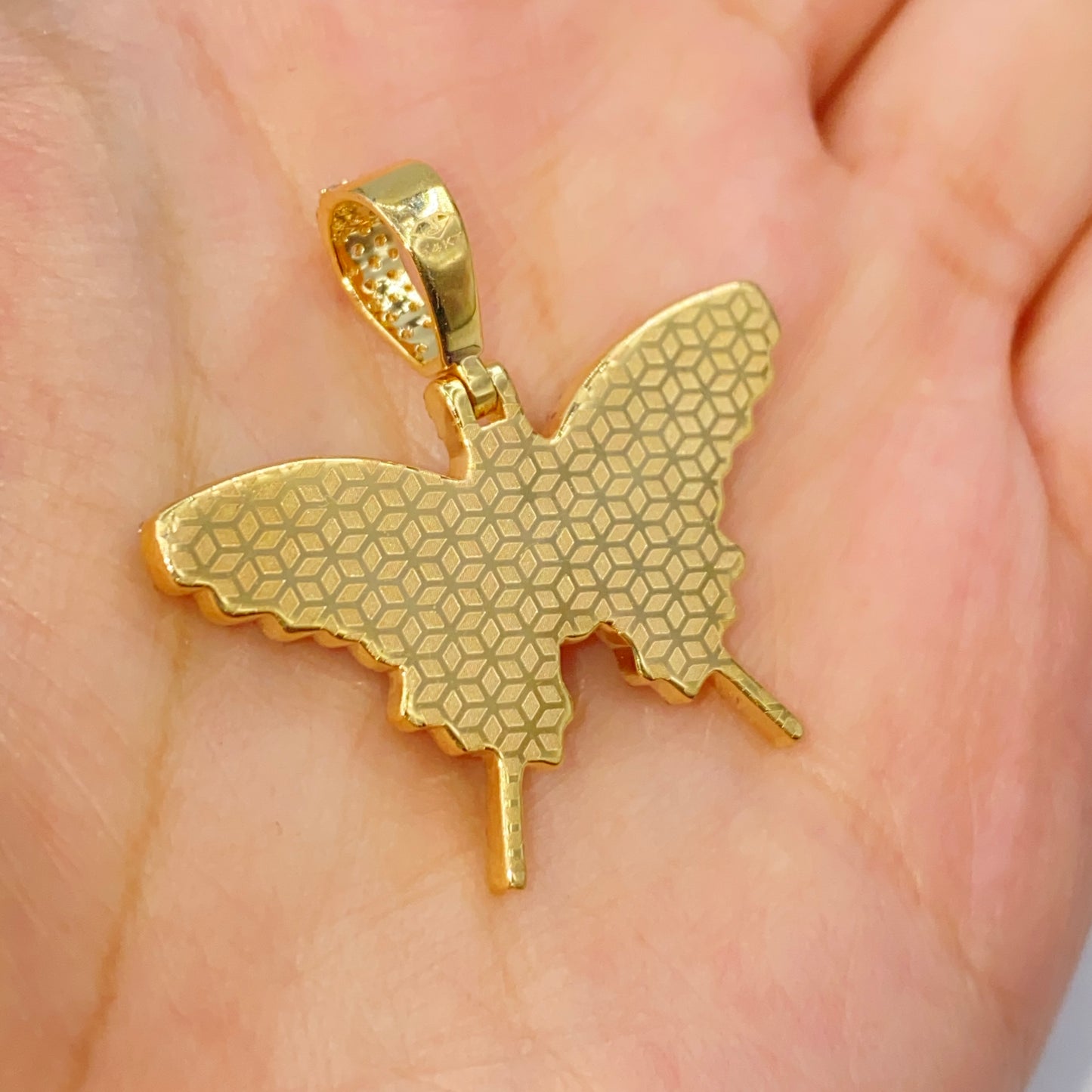 14K Kali Butterfly Diamond Pendant