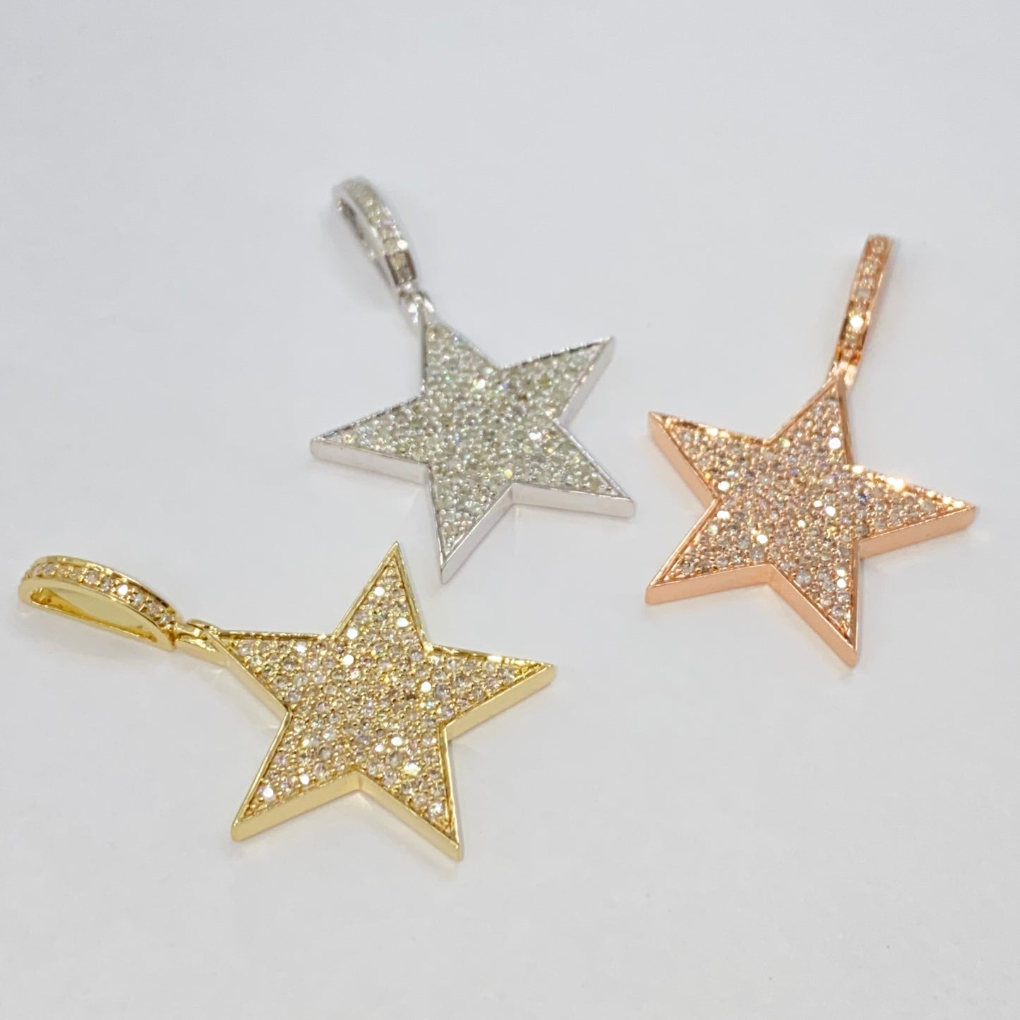 14K World Star Diamond Pendant