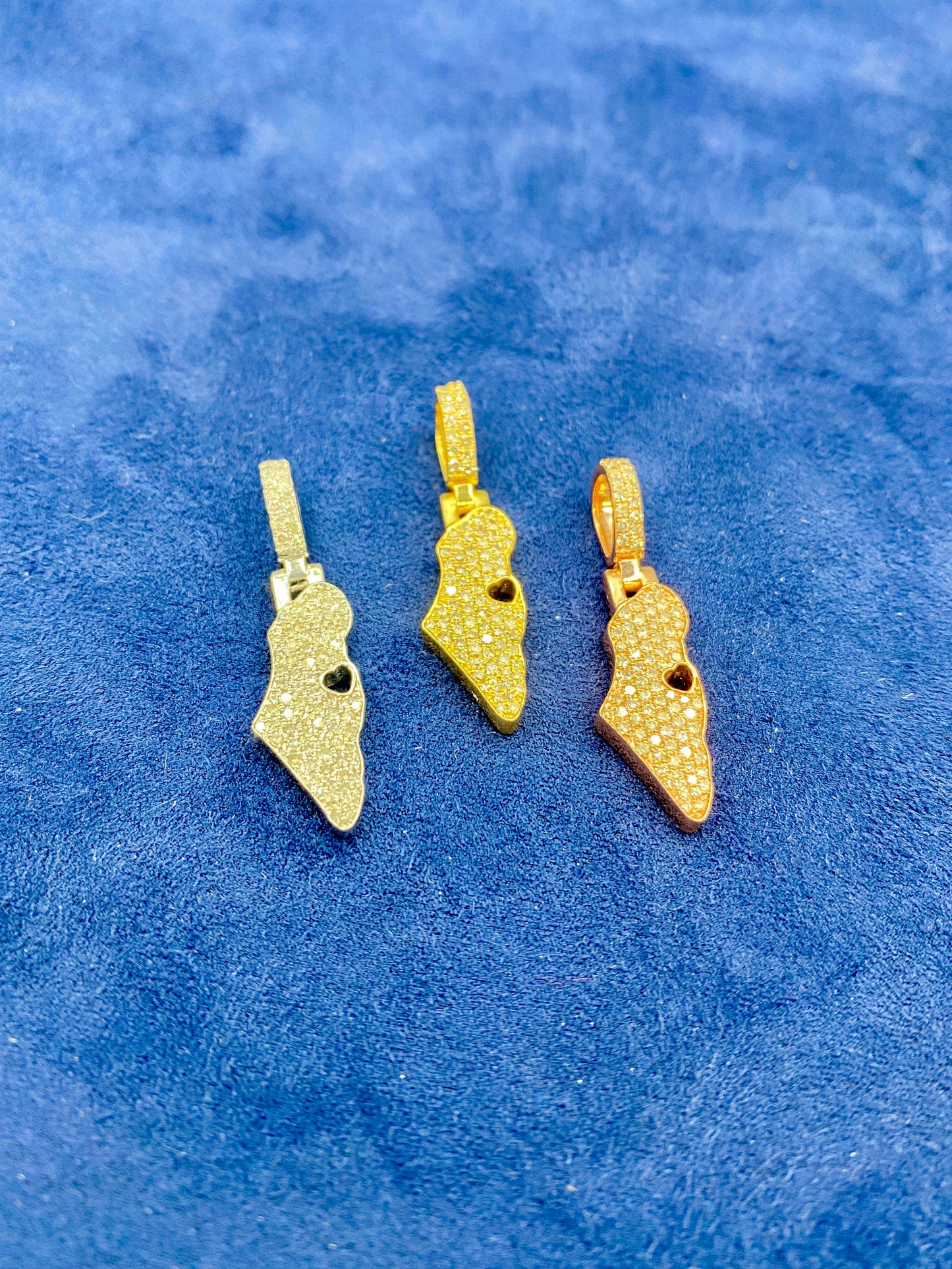 14K Israel Diamond Pendant