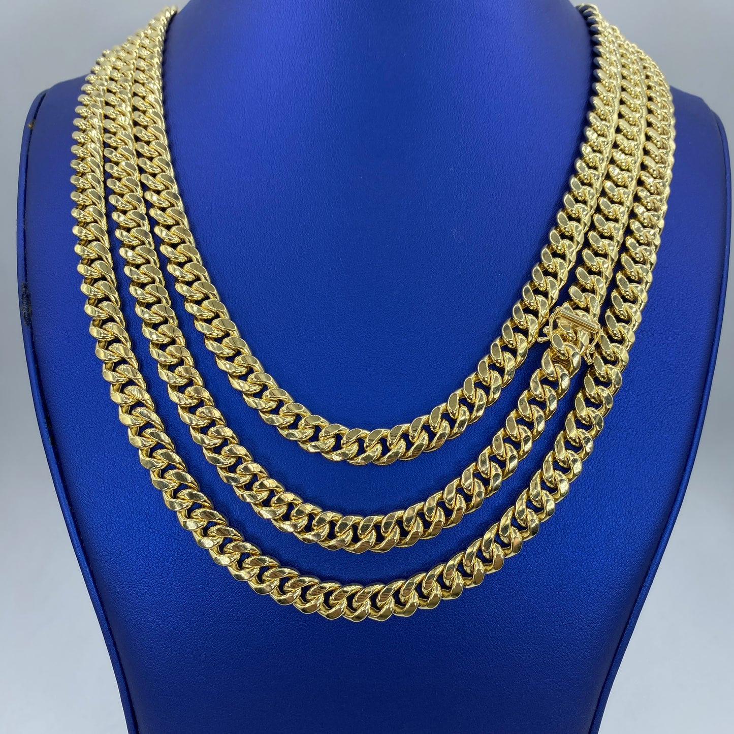 Miami Cuban Link Chain Real 10K Yellow Gold Full Collection