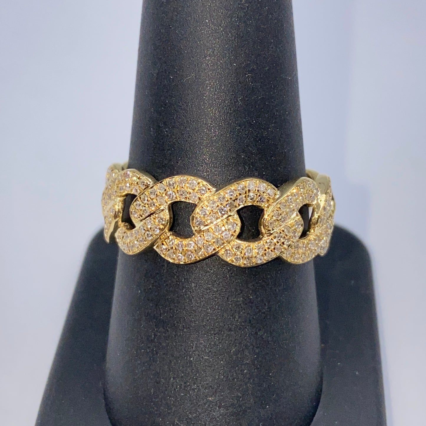 Cuban Link Infinity Diamond Ring