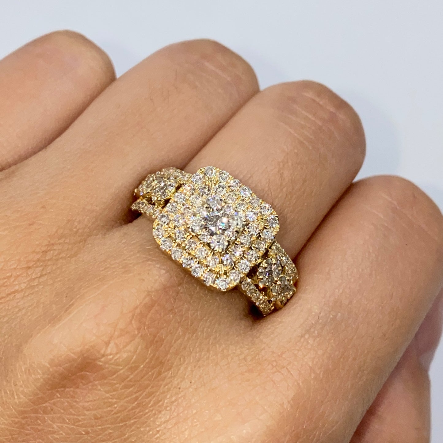 10K Luke Square Diamond Ring