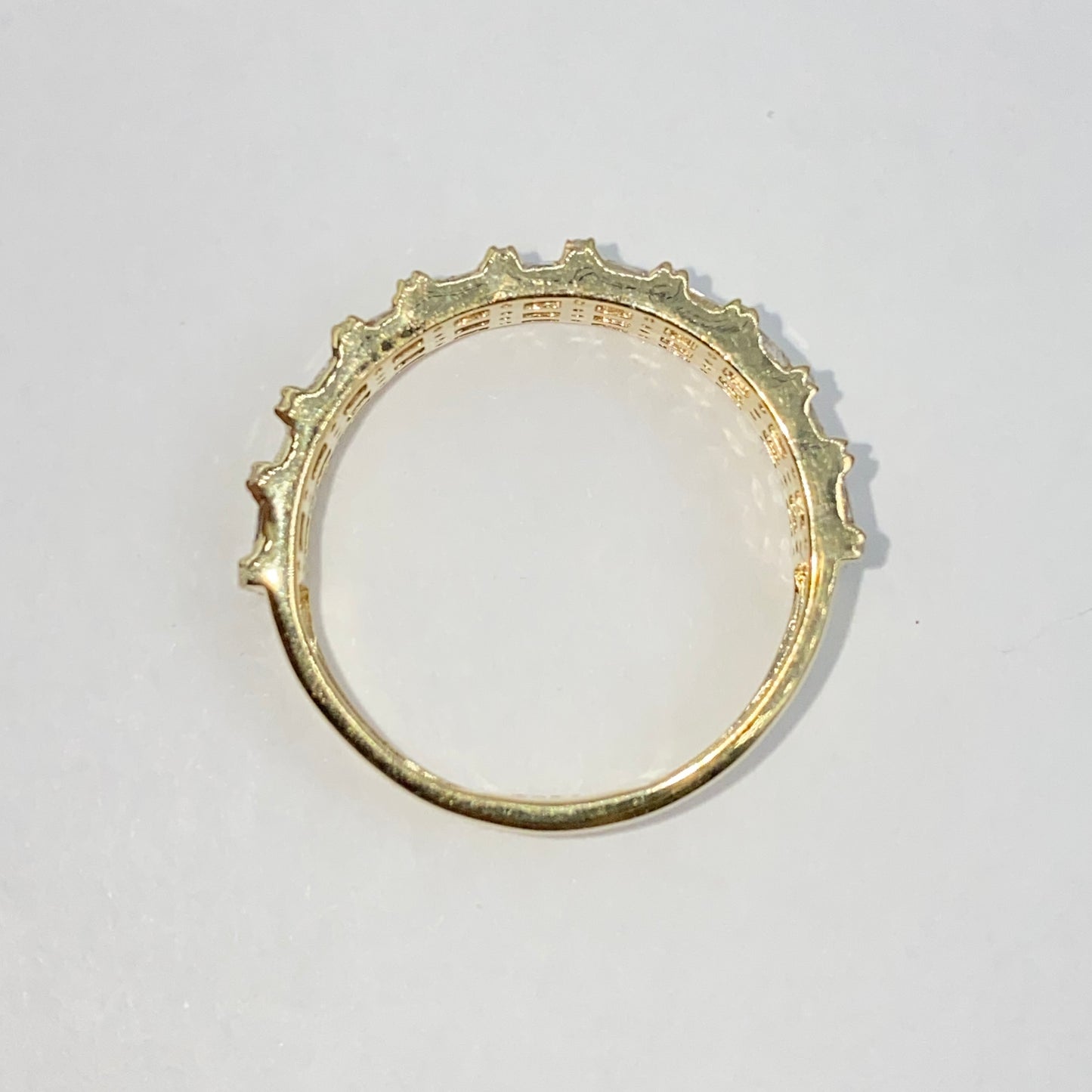 14K 5.5MM Diamond Baguette Ring Band