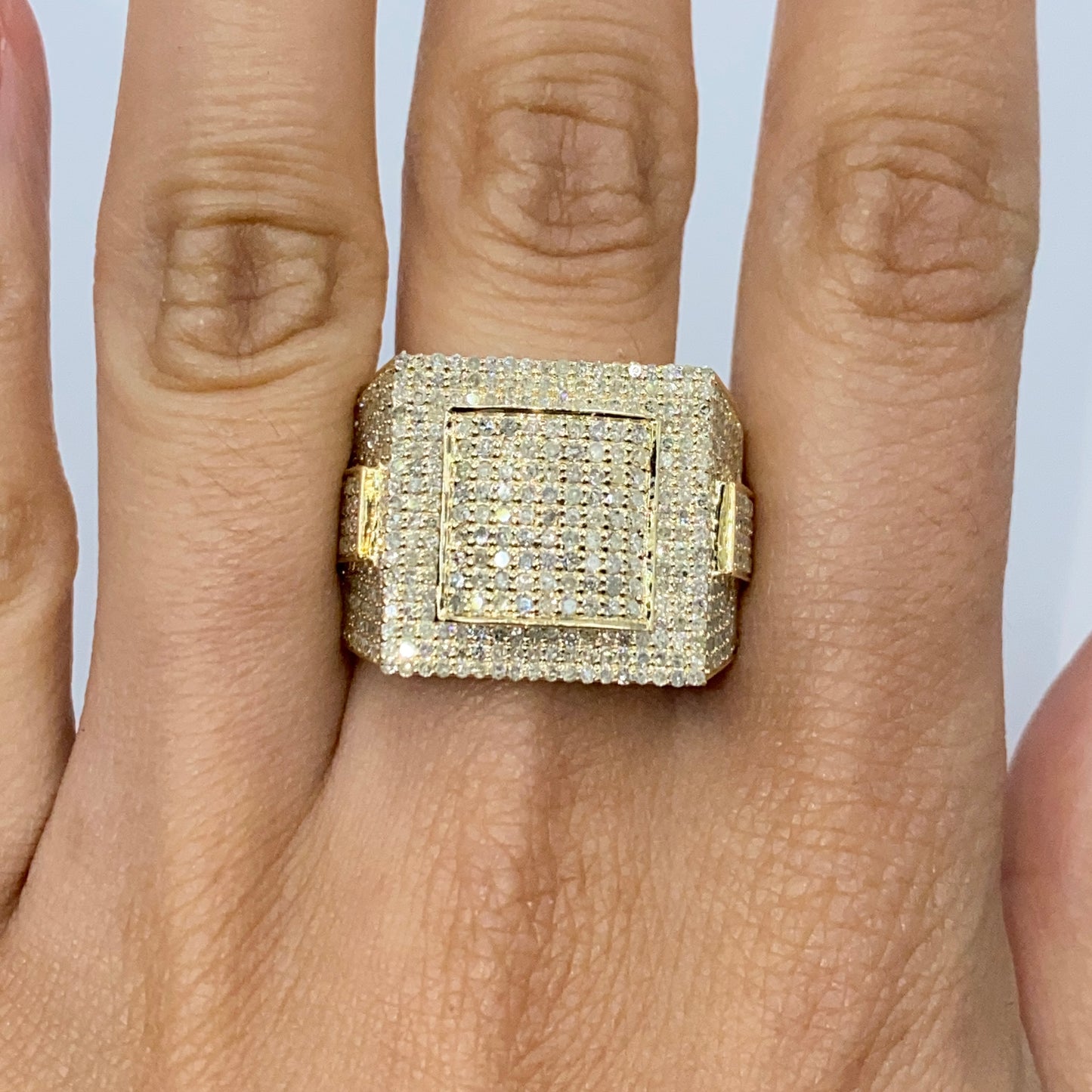 10K 17.9M Pave Diamond Ring
