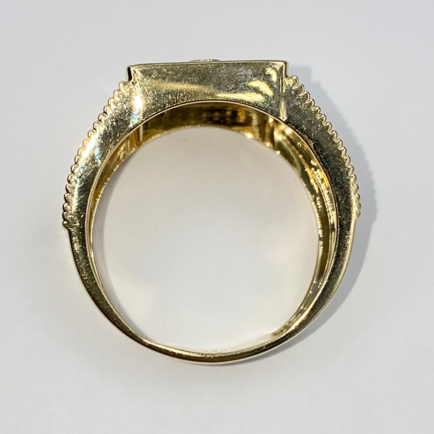 10K Freedom Eagle Bird Diamond Ring
