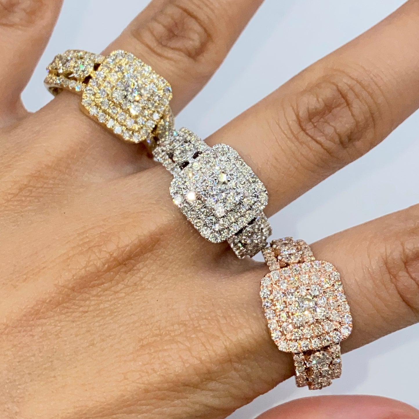 10K Luke Square Diamond Ring