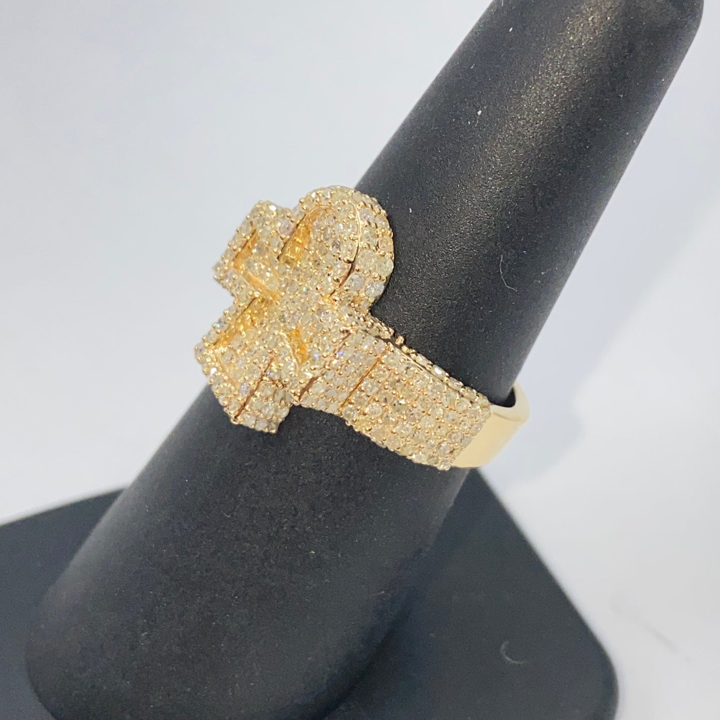 14K Ankh Diamond Ring