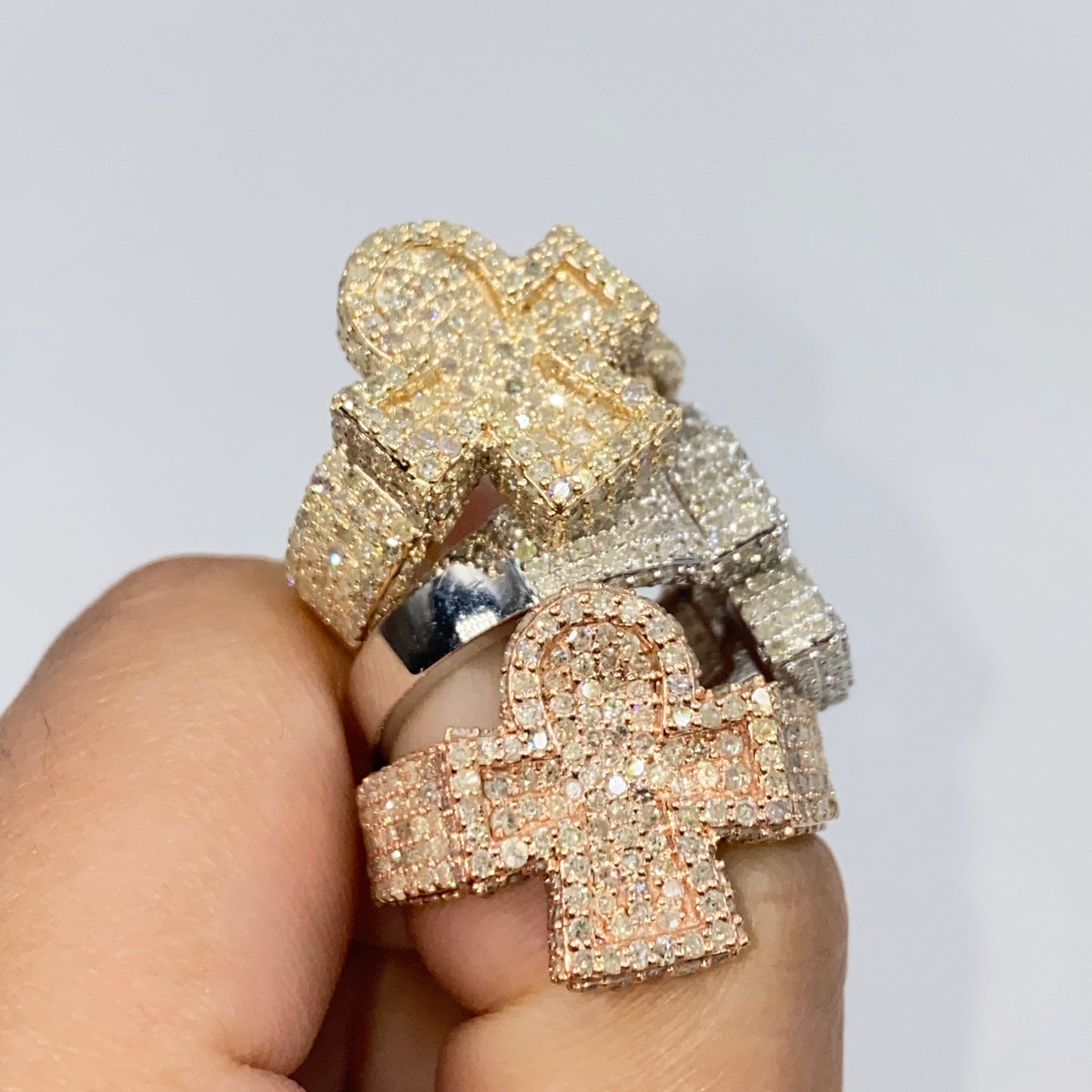 14K Ankh Diamond Ring