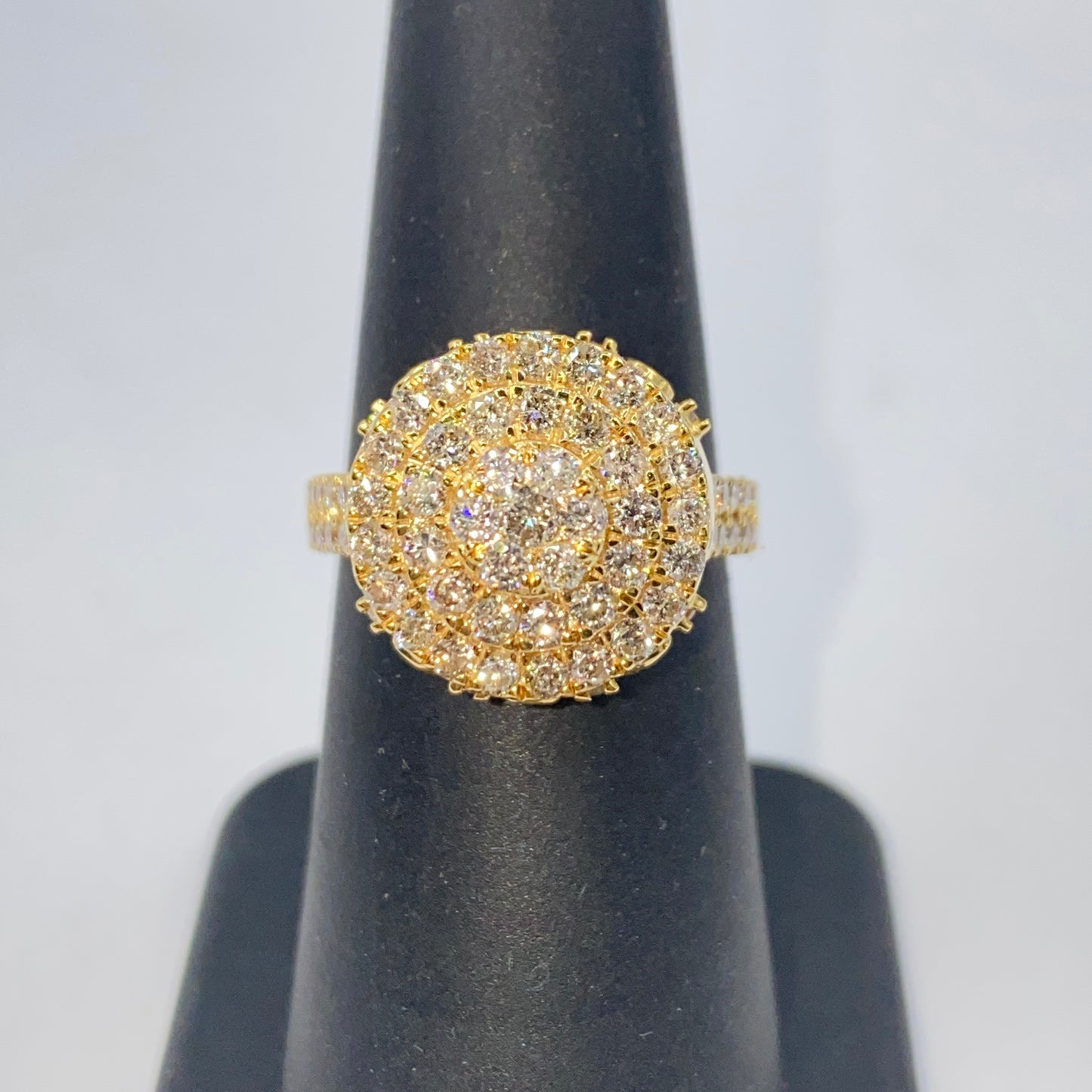 14K Heritage Cake Diamond Ring